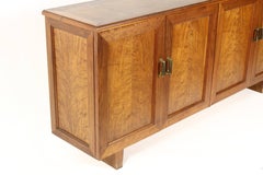Midcentury Figural Oak and Walnut Credenza