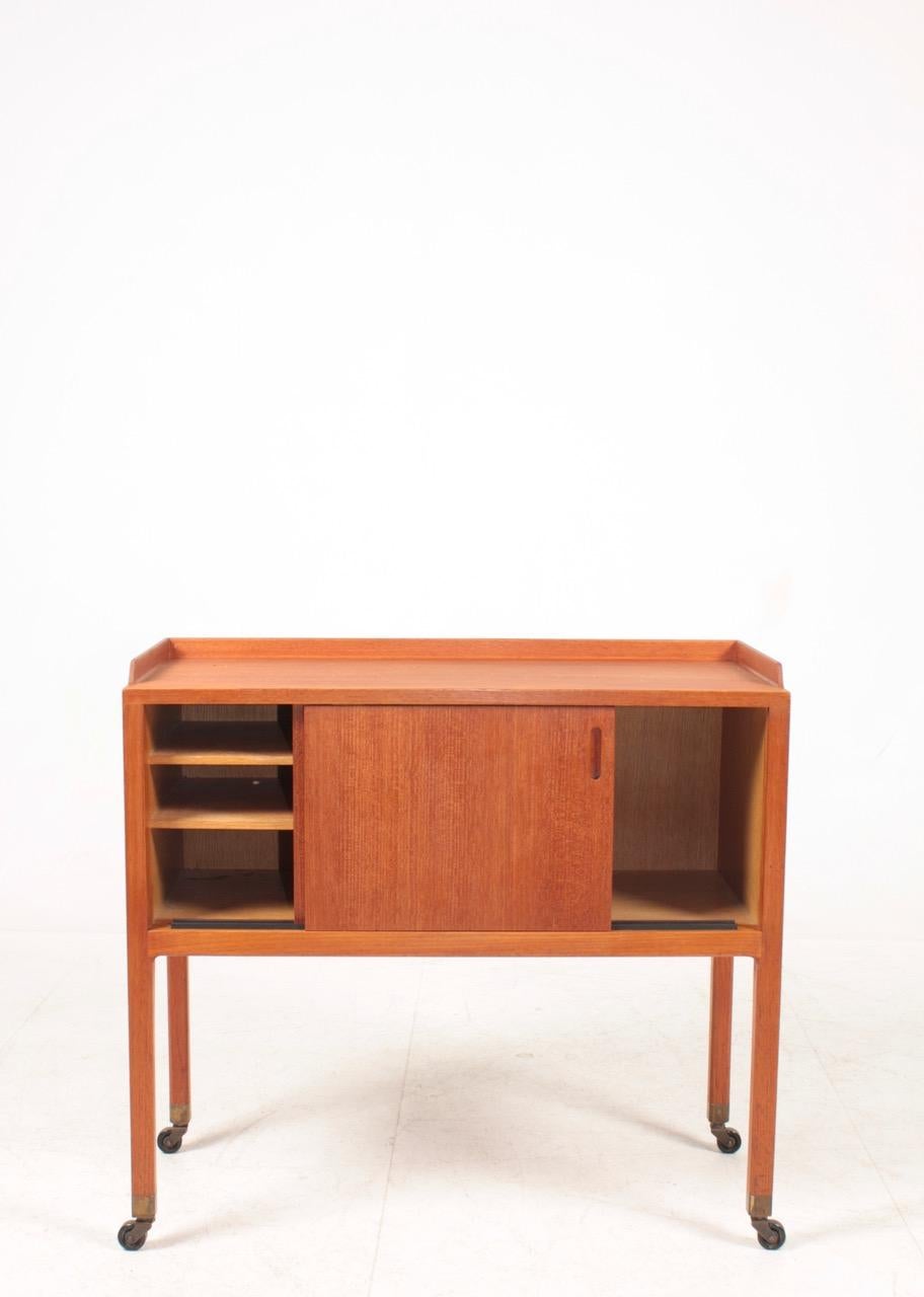 File cabinet in teak and oak, designed and made in Denmark. Great original condition.