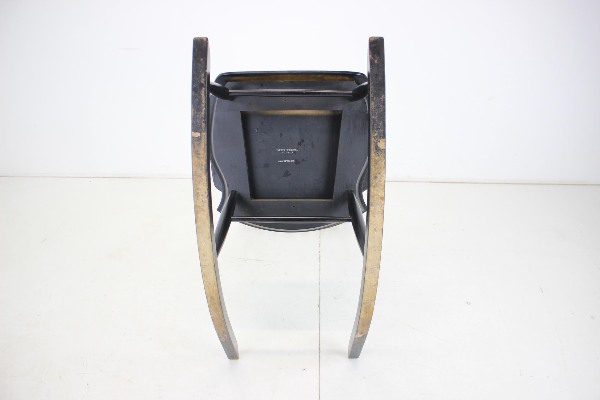 Midcentury Finnish Rocking Chair by Varjosen Puunjalostus for Uusikylä, 1960s For Sale 3