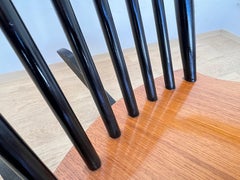 Fauteuil à bascule finlandais du milieu du siècle par Varjosen Puunjalostus pour Uusikylä, 1960s