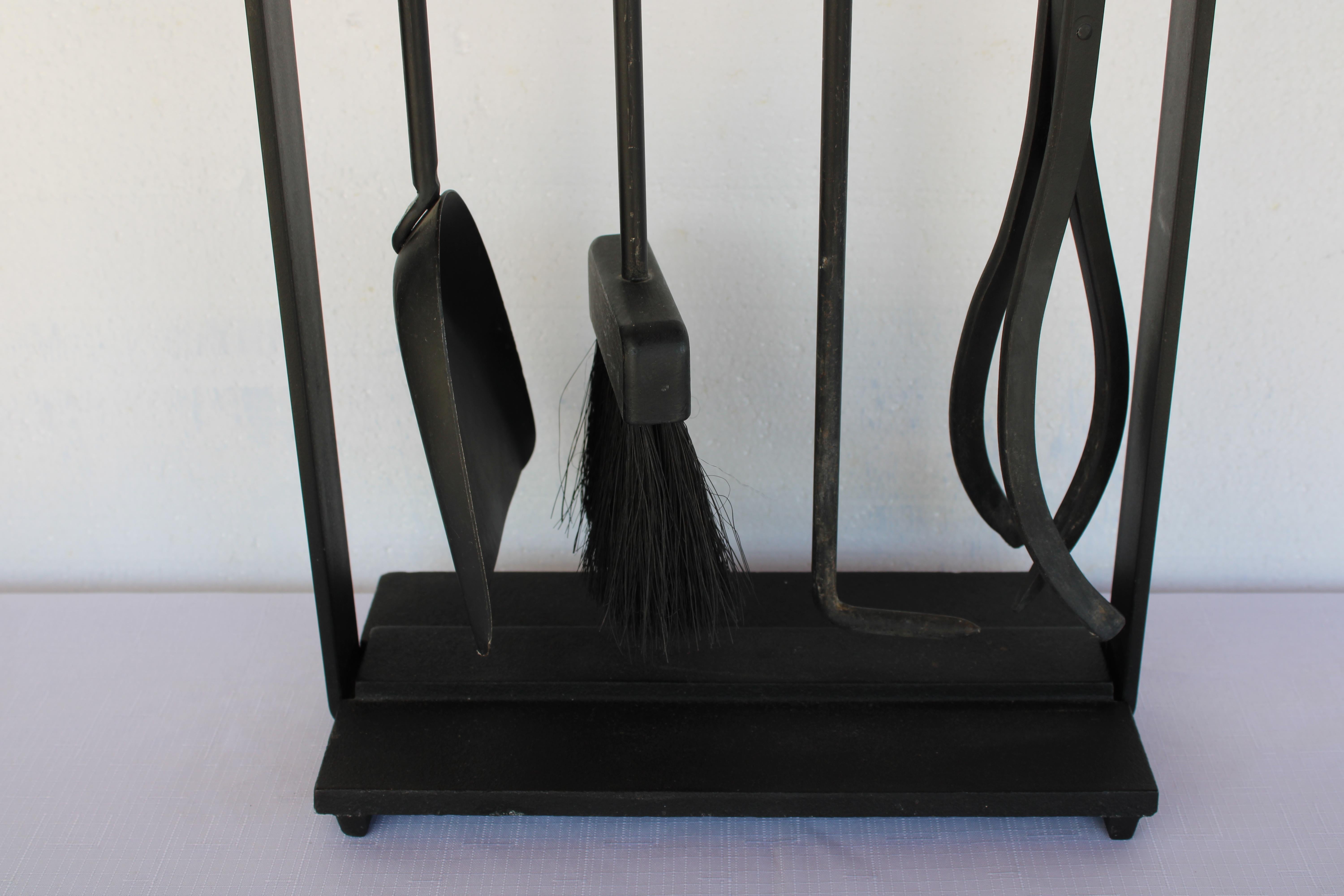 American Midcentury Fireplace Firetools by Pilgrim For Sale