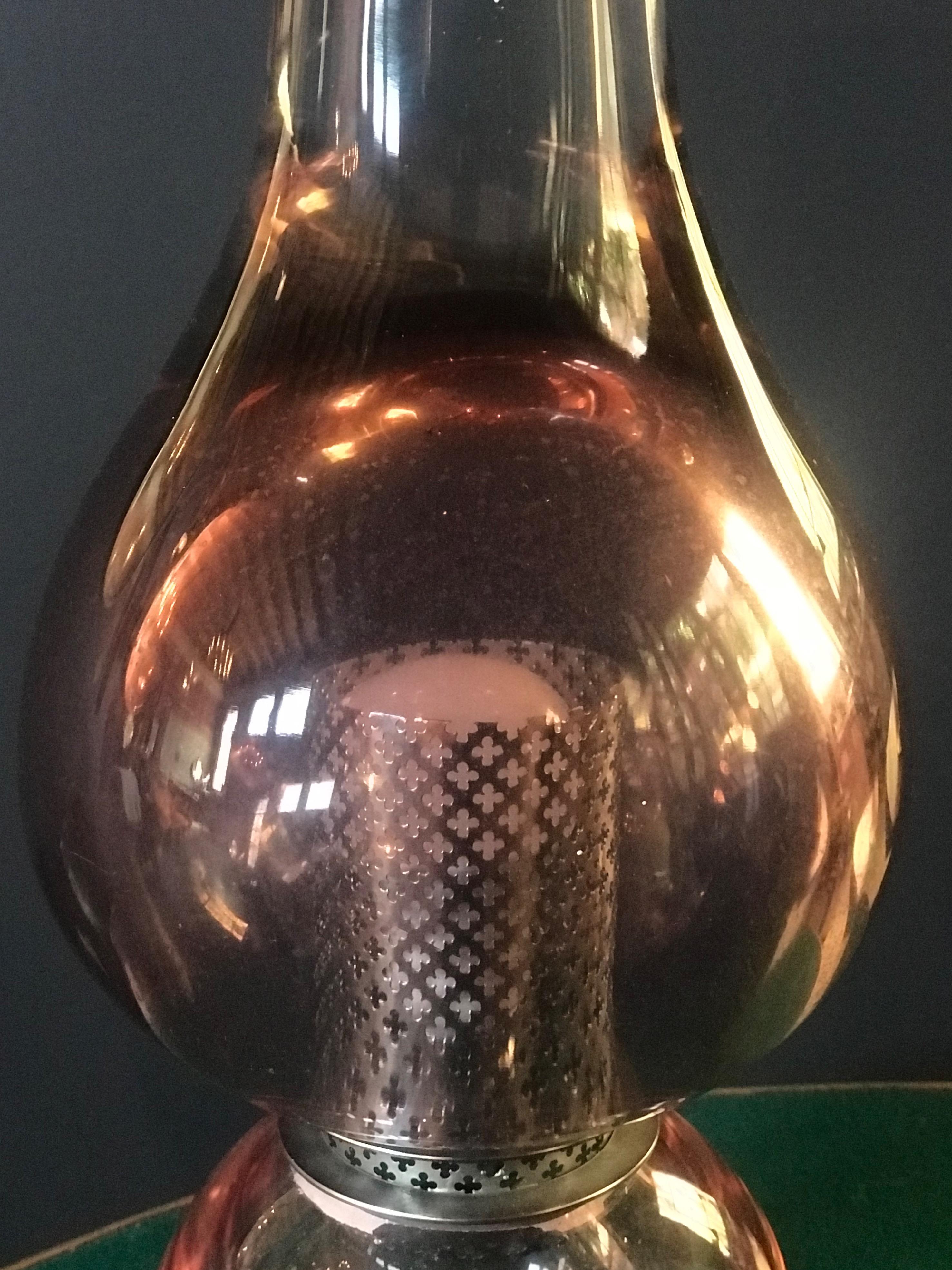 Mid-Century Modern Midcentury Flavio Poli Seguso Murano Table Lamp, Italy, 1968