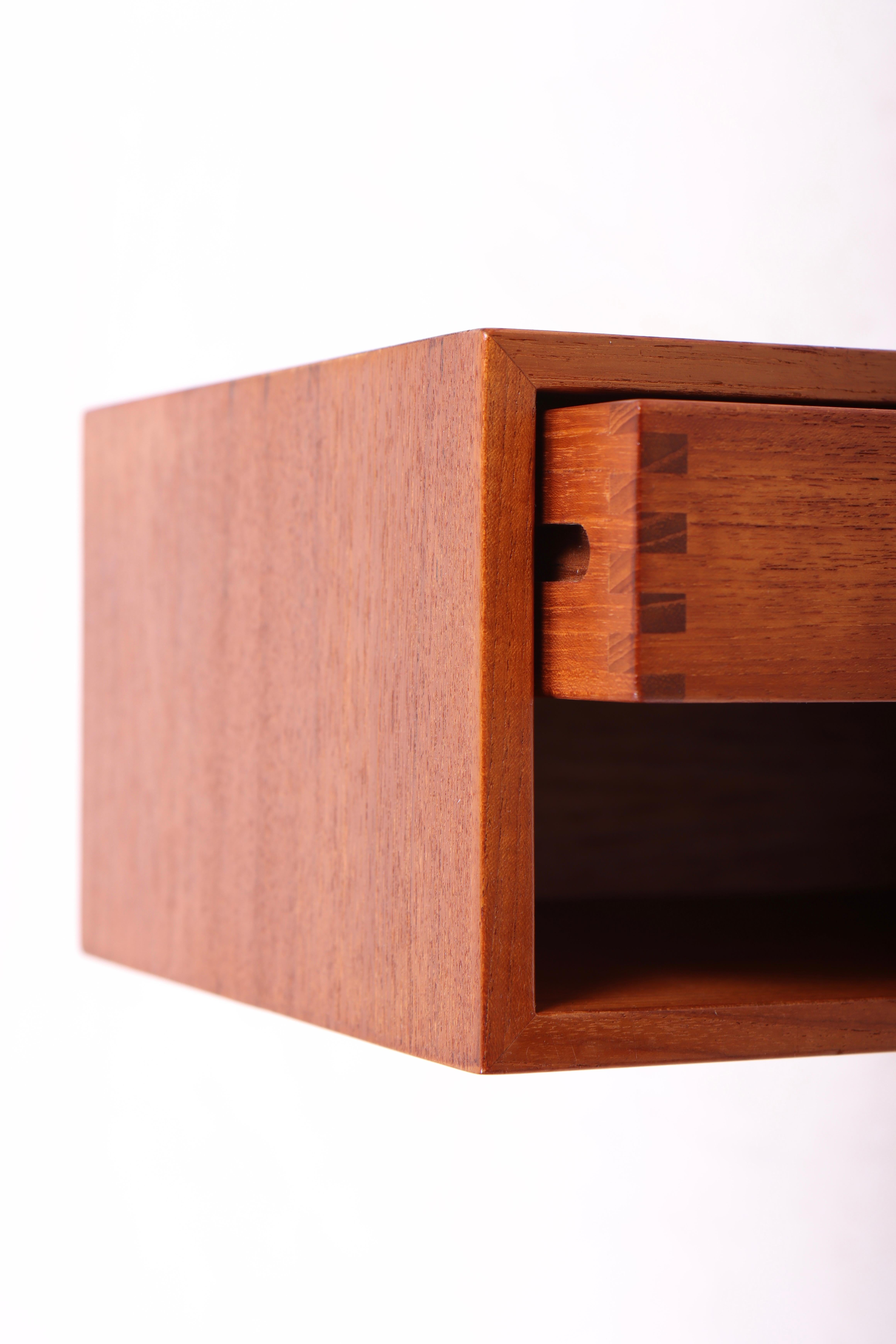 Mid-20th Century Mid-Century Floating Night Stands in Teak Designed by Kai Kristiansen, 1960s