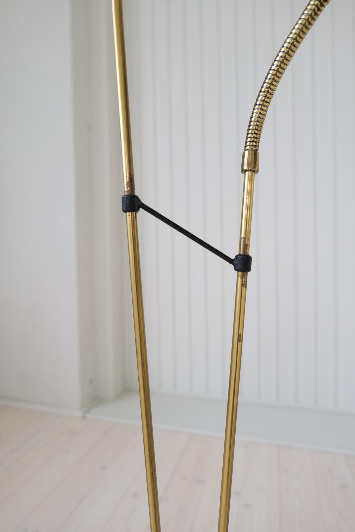 Midcentury Floor Lamp Attributed to Hans Bergström for Ateljé Lyktan Sweden 1950 For Sale 5