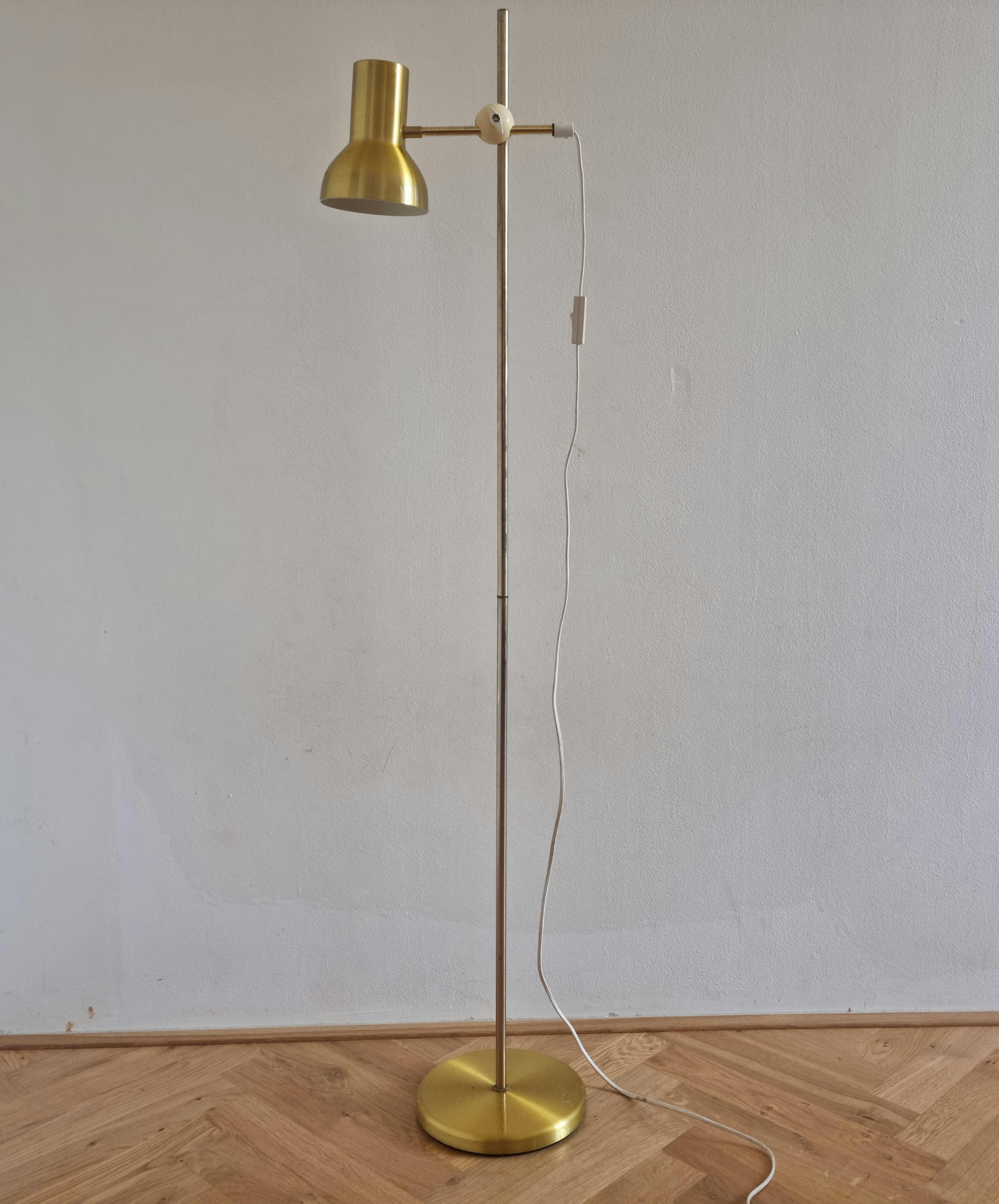 Late 20th Century Midcentury Floor Lamp Belid, Sweden, 1970s For Sale