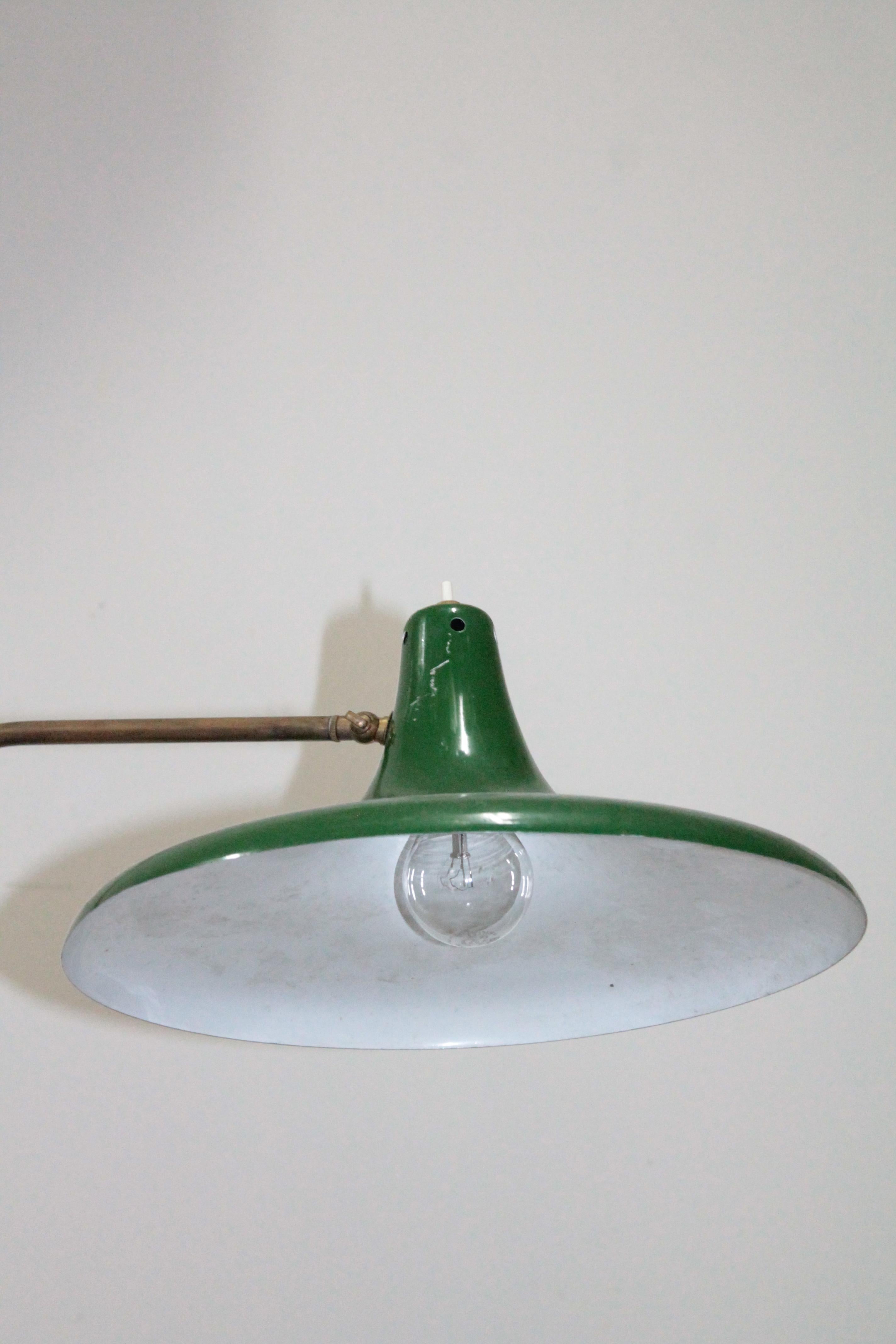 Mid-20th Century Midcentury Floor Lamp Brass by Stilnovo For Sale