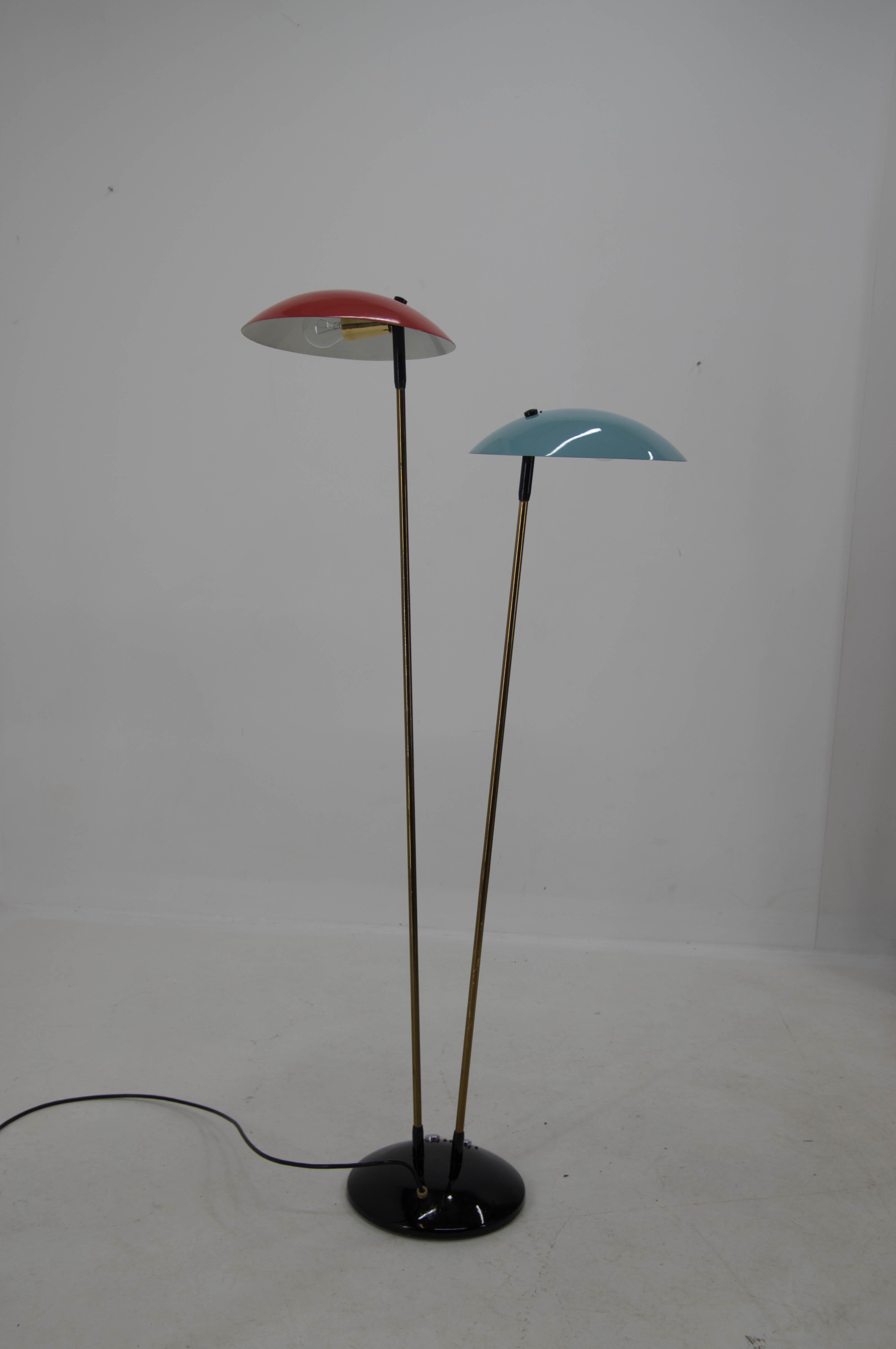 Czech Midcentury Floor Lamp by Drukov, 1960s For Sale
