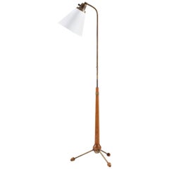 Midcentury Floor Lamp by Hans Bergström for Ateljé Lyktan, 1940s, Sweden