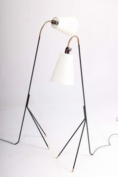 Midcentury Floor Lamp by Holm Sørensen, Made in Denmark, 1950s