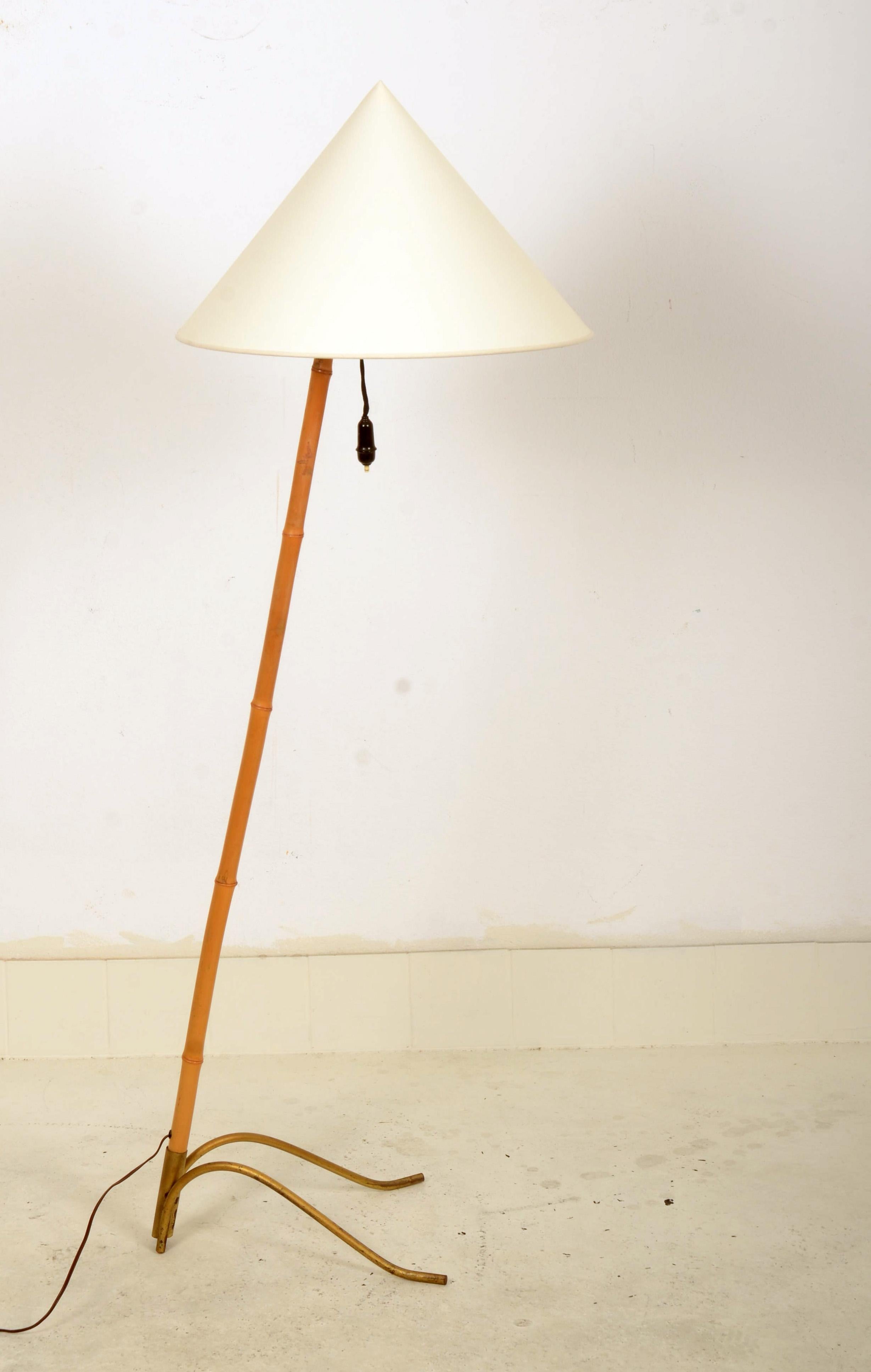 Stehlampe aus der Mitte des Jahrhunderts von Rupert Nikoll (Moderne der Mitte des Jahrhunderts) im Angebot