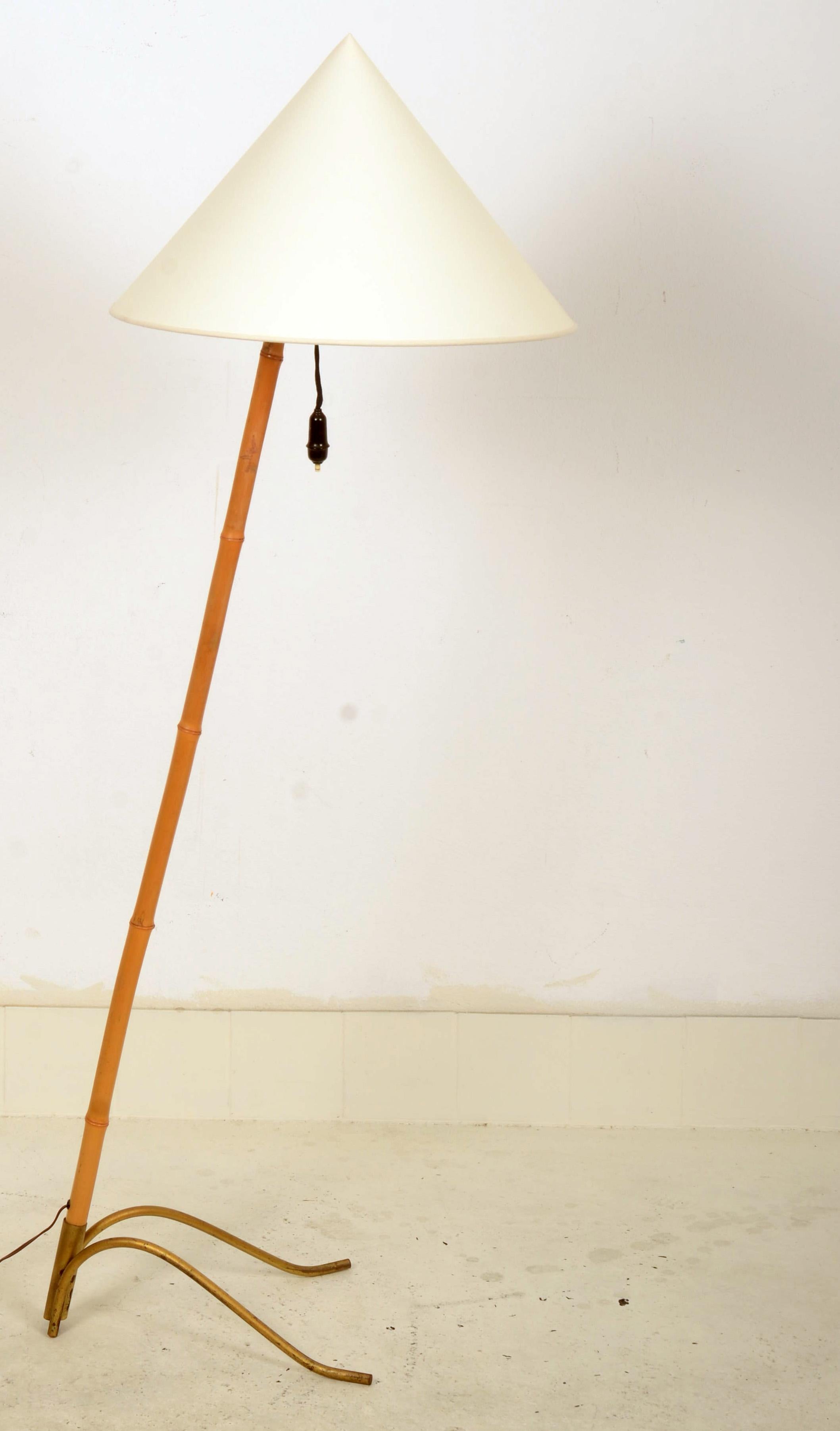 Stehlampe aus der Mitte des Jahrhunderts von Rupert Nikoll (Österreichisch) im Angebot