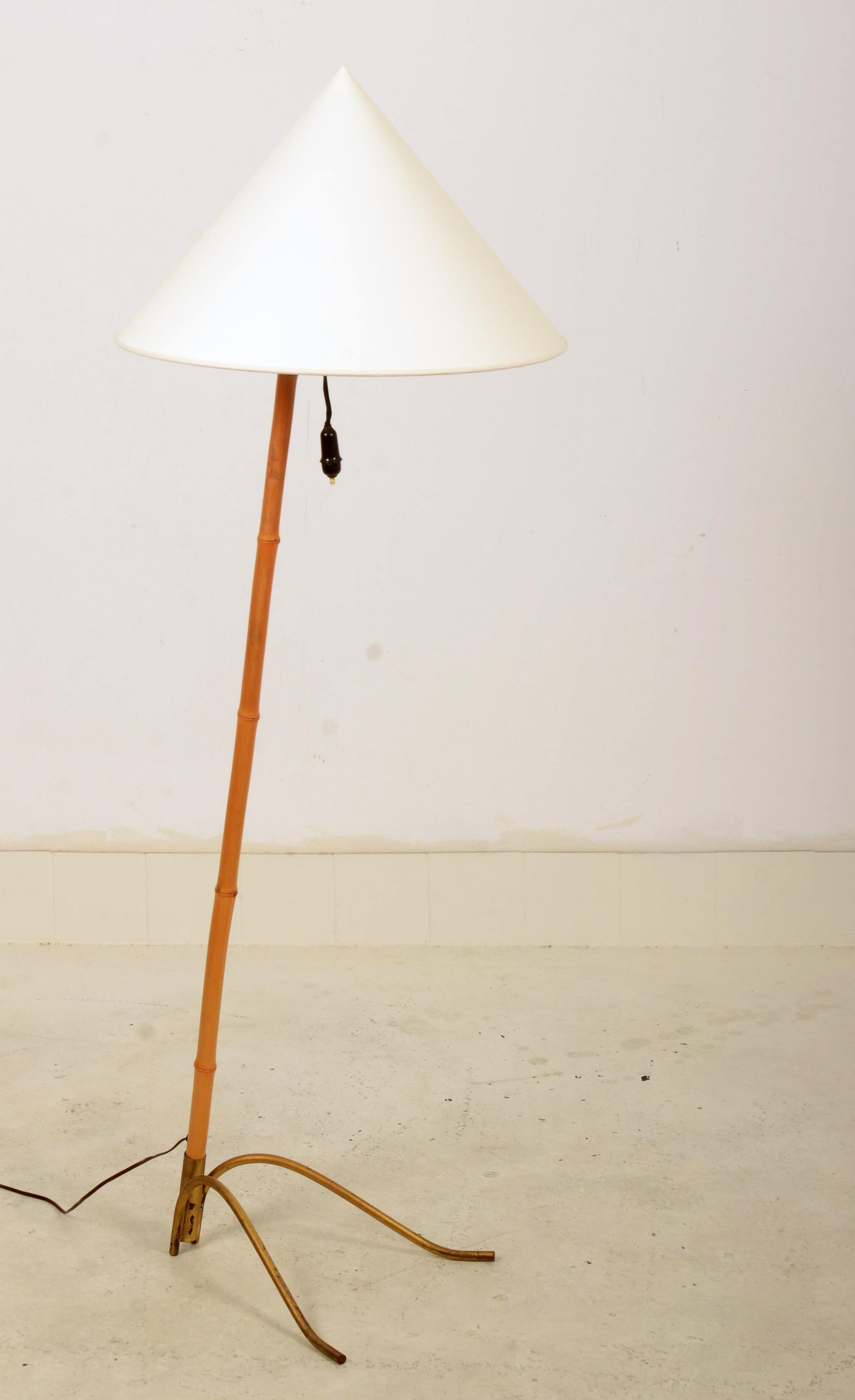 Stehlampe aus der Mitte des Jahrhunderts von Rupert Nikoll (Mitte des 20. Jahrhunderts) im Angebot