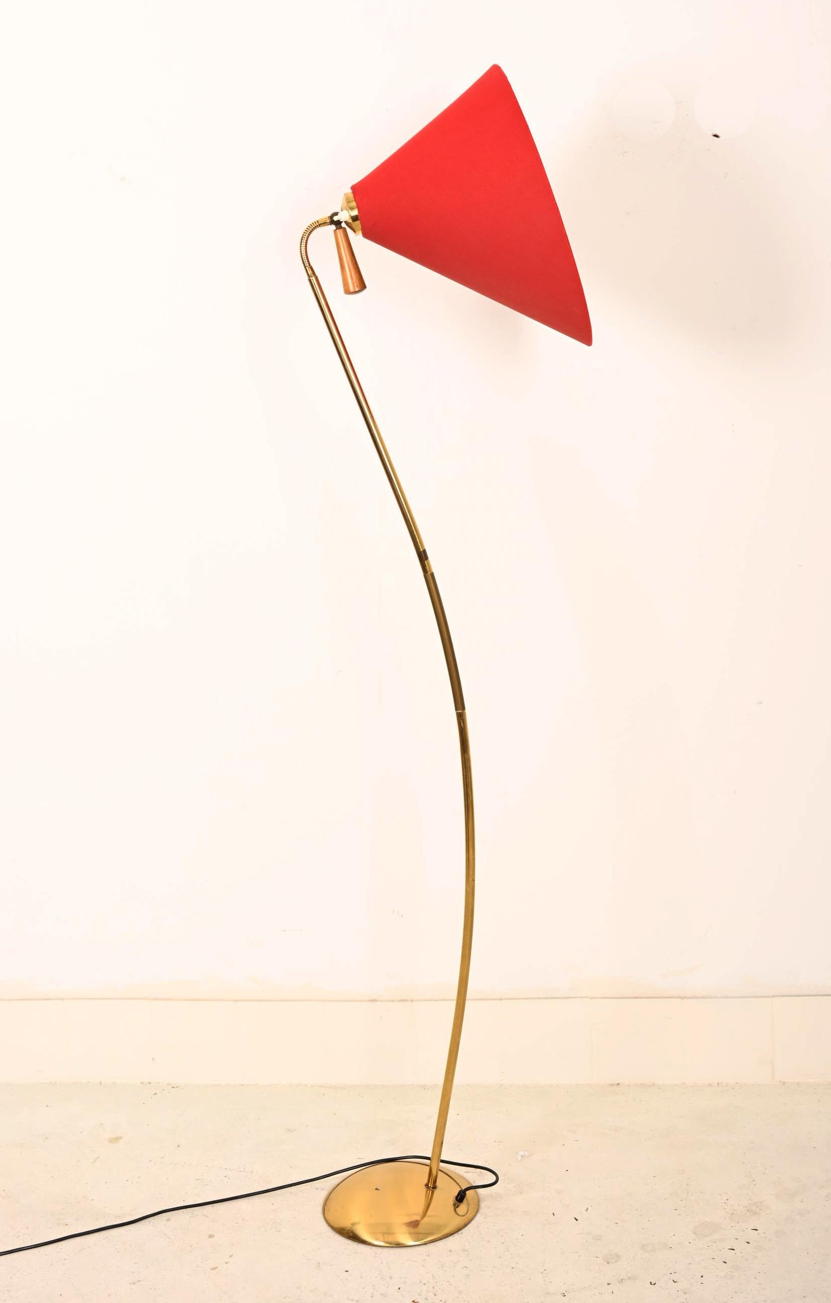 Stehlampe aus der Mitte des Jahrhunderts von Rupert Nikoll im Angebot 1