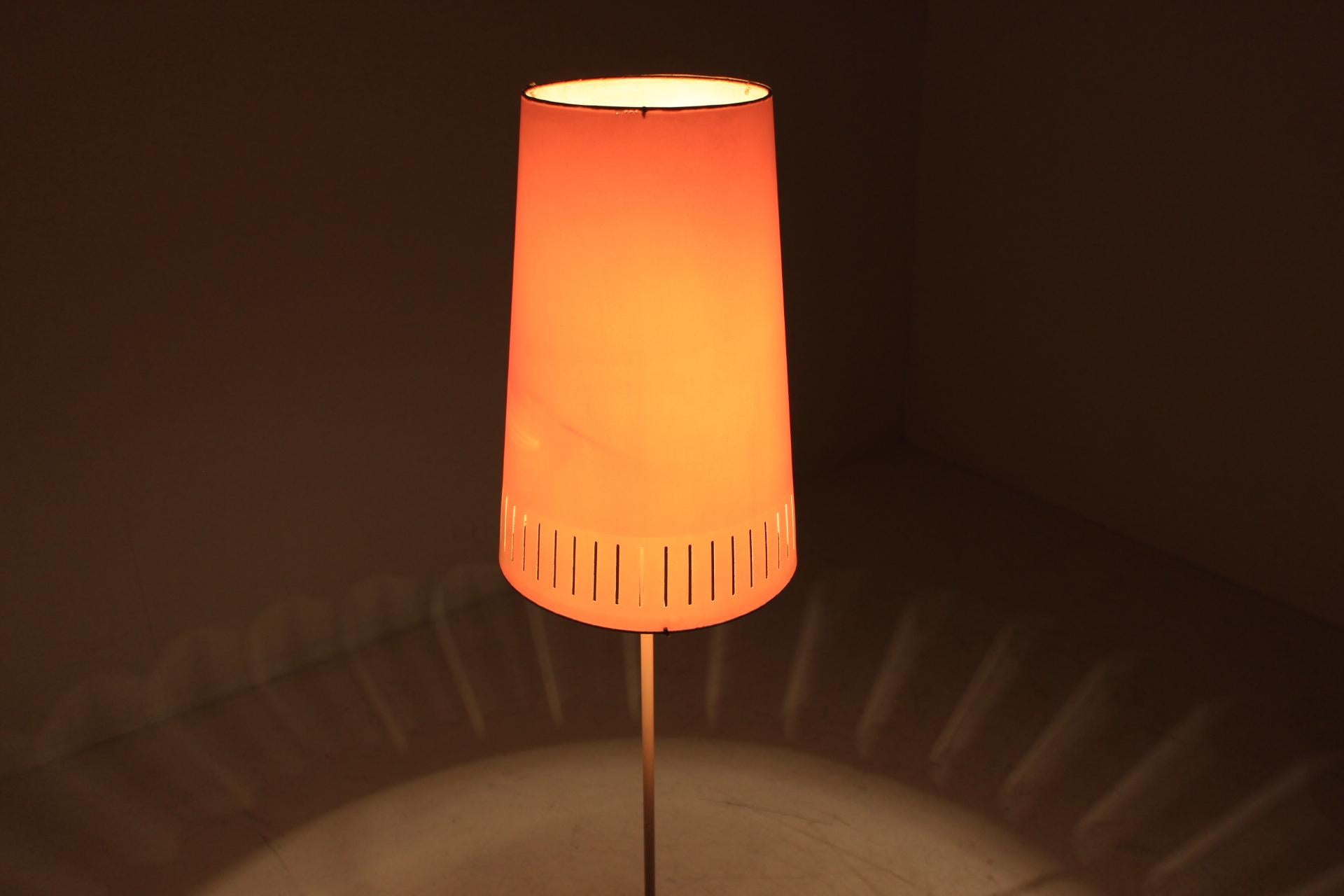Iron Midcentury Floor Lamp, Czechoslovakia