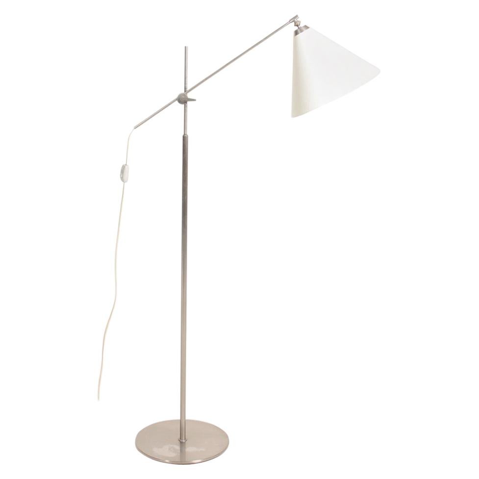 Midcentury Floor Lamp Designed by Th. Valentiner, Made in Denmark, 1950s