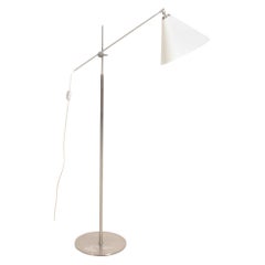 Midcentury Floor Lamp Designed by Th. Valentiner, Made in Denmark, 1950s