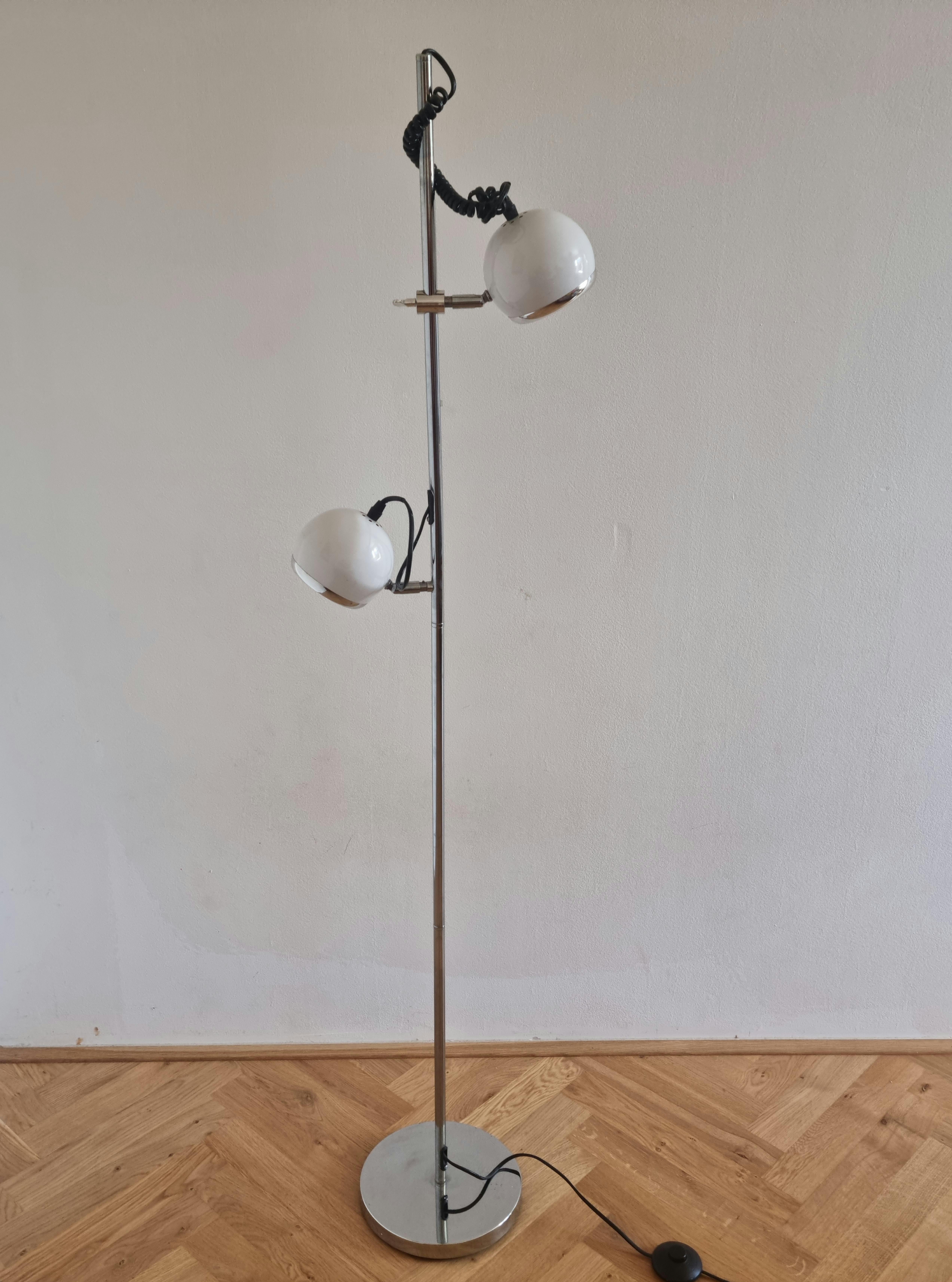 Italian Mid Century Floor Lamp Eye Balls, Space Age Style, Italy, 1970s For Sale