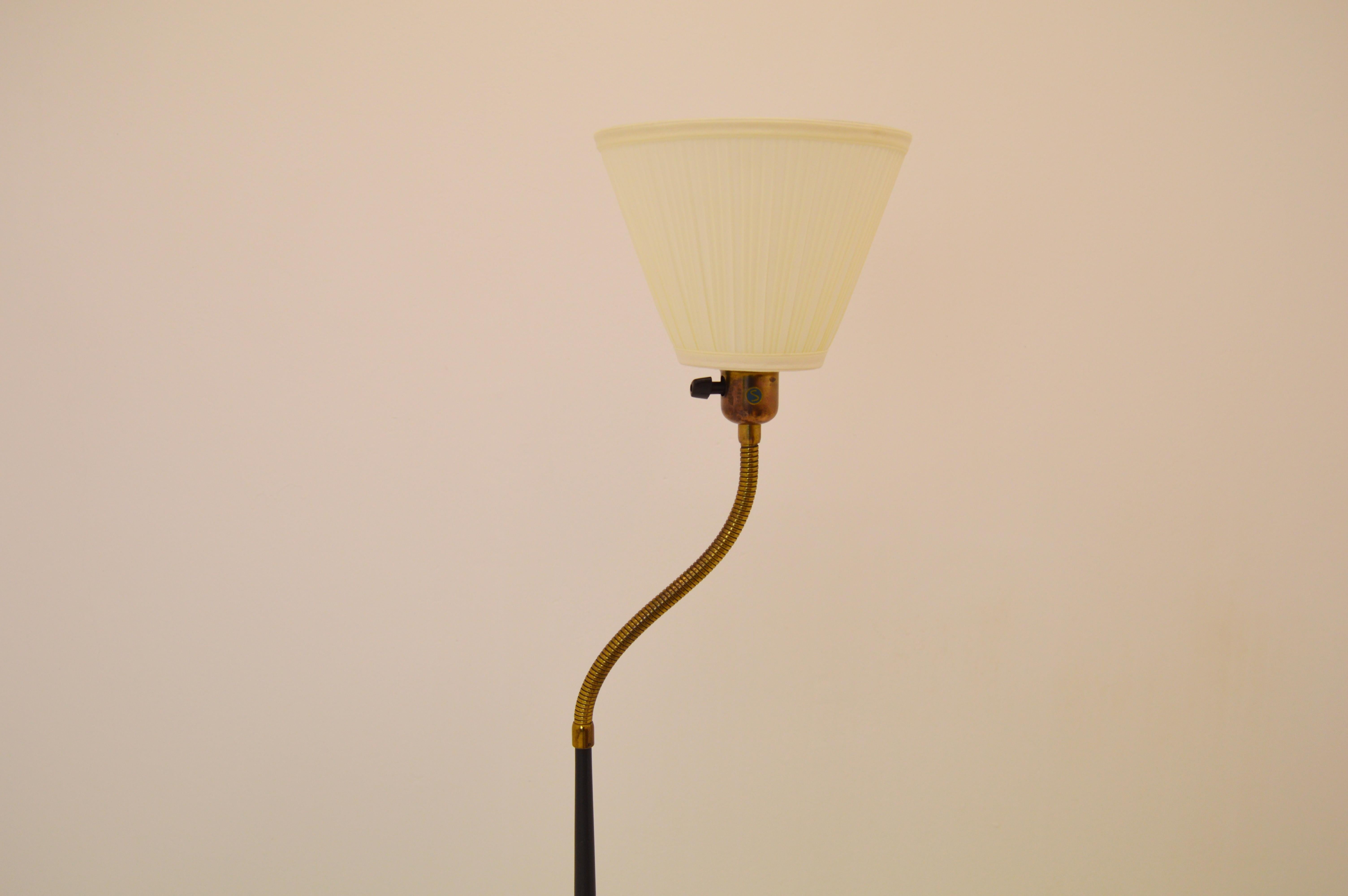 Metal Midcentury Floor Lamp from ASEA For Sale