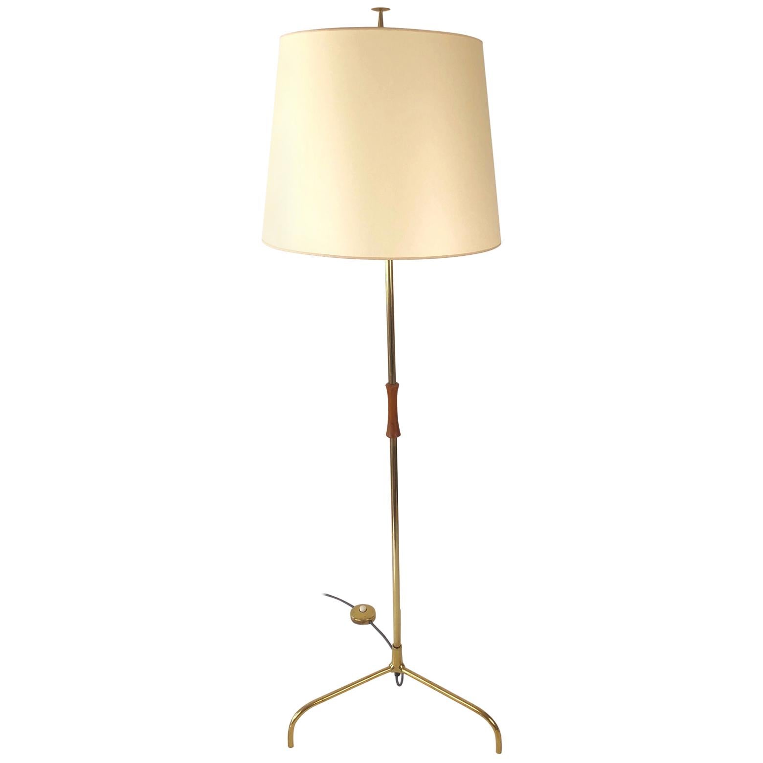 Tripod Floor Lamp, Model 2003 , J.T. Kalmar, 1950's For Sale