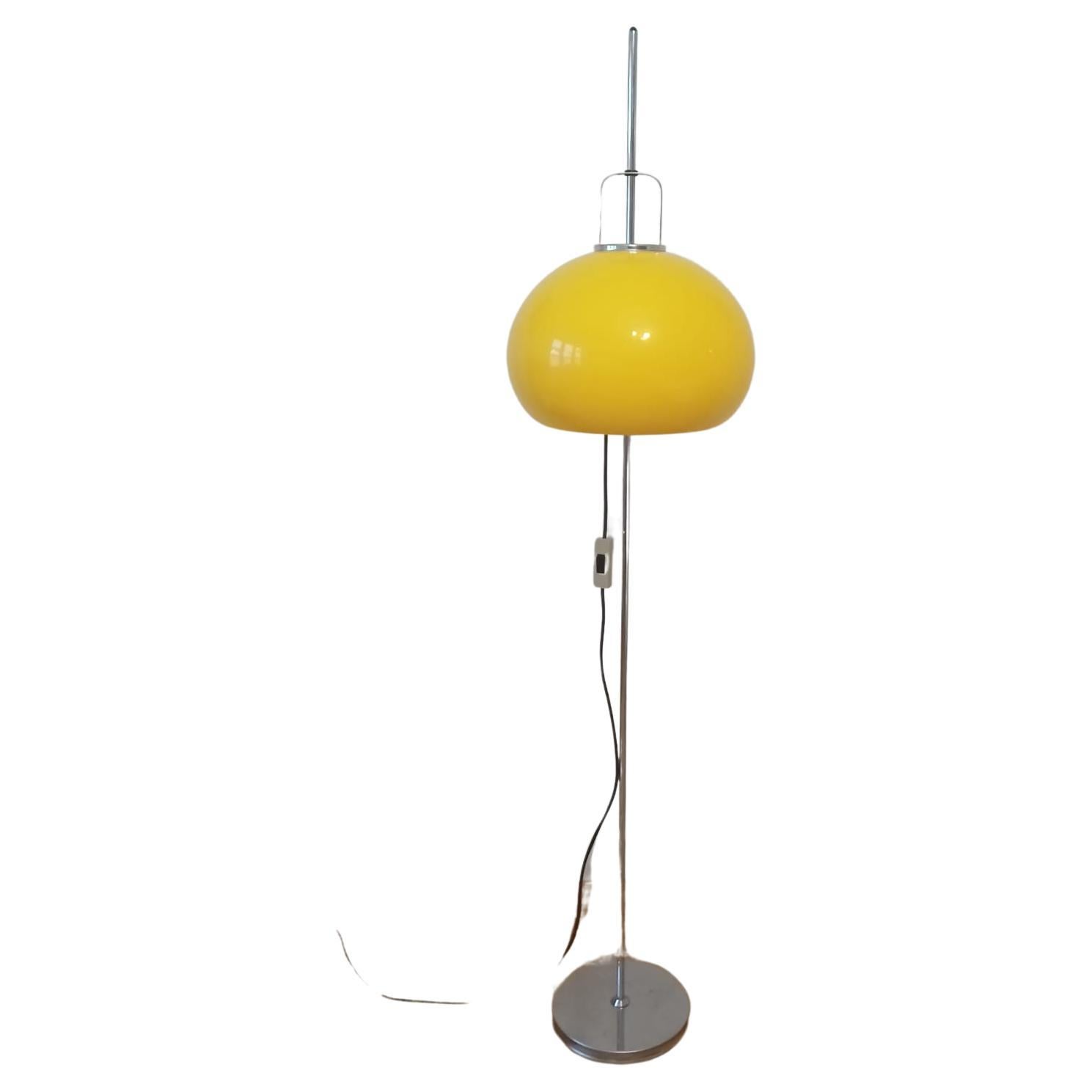 Midcentury Floor Lamp Meblo, designed by Harvey Guzzini, Italy, 1970s For Sale