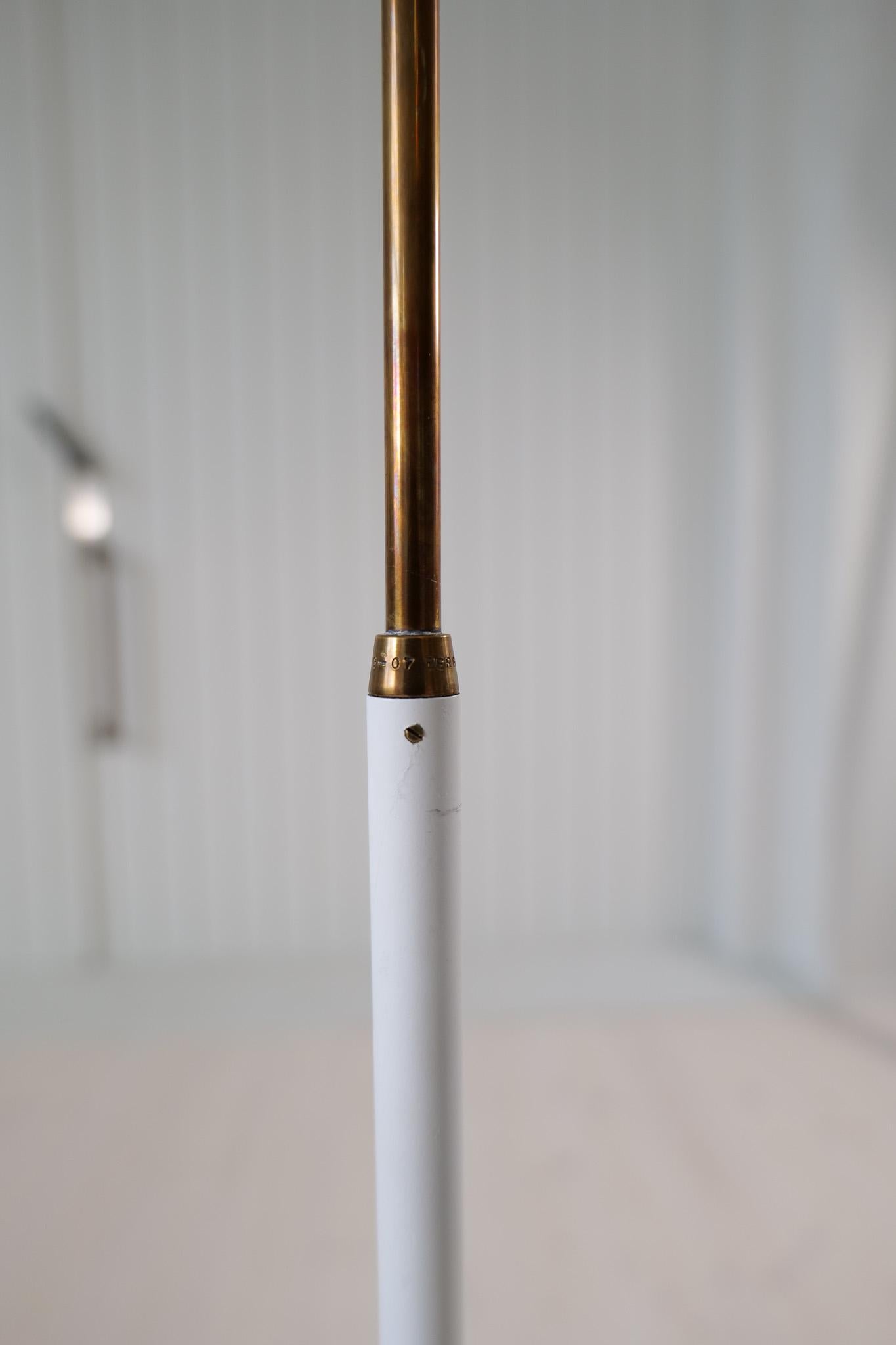 Lámpara de pie de mediados de siglo, Model G-07 Bergboms, Suecia, años 60 Metal en venta