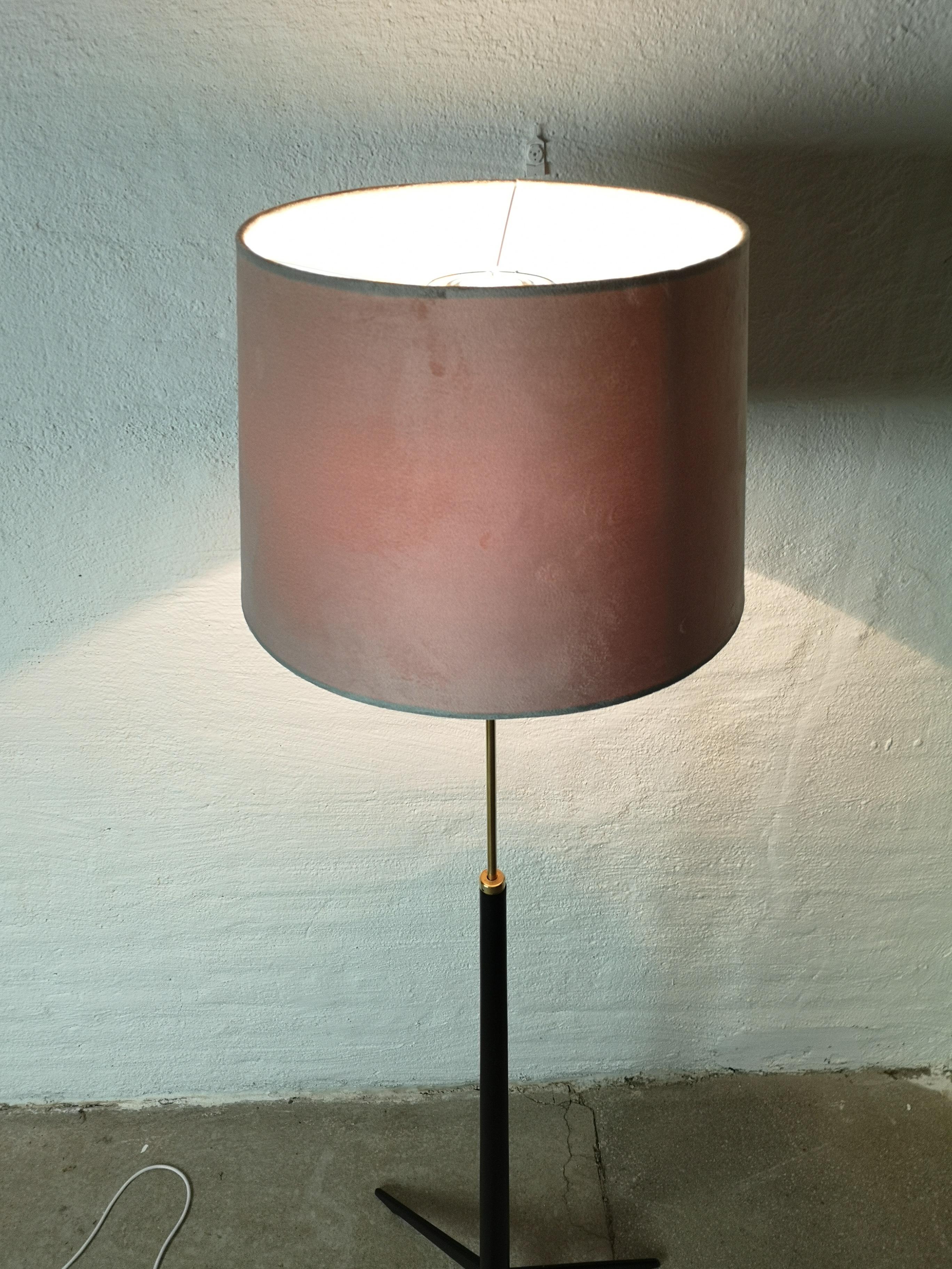 Midcentury Floor Lamp, Model G-34, Bergboms, Sweden, 1960s For Sale 4
