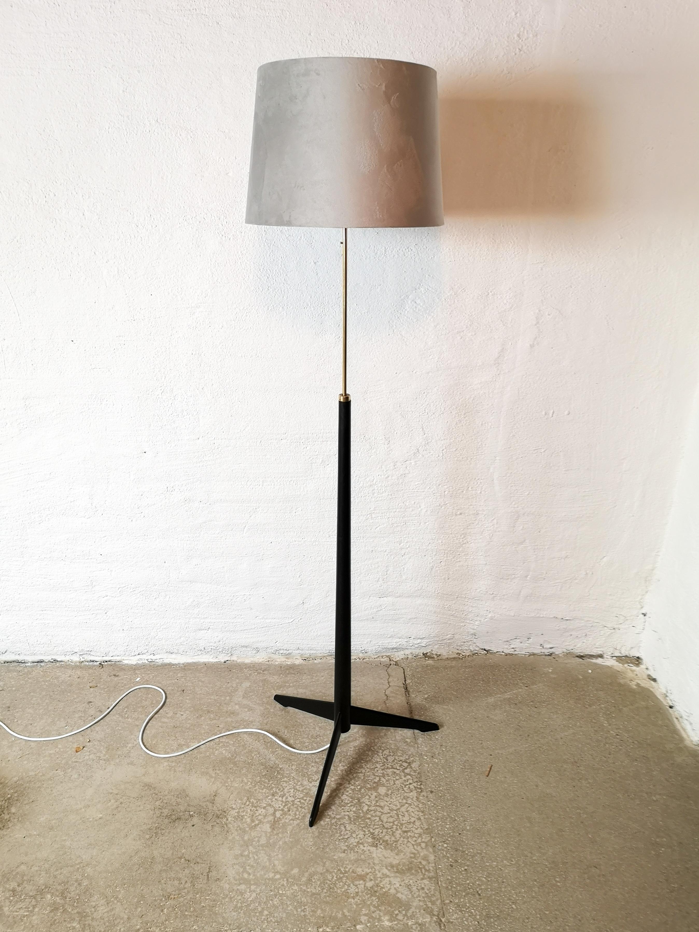 Scandinavian Modern Midcentury Floor Lamp, Model G-34, Bergboms, Sweden, 1960s For Sale