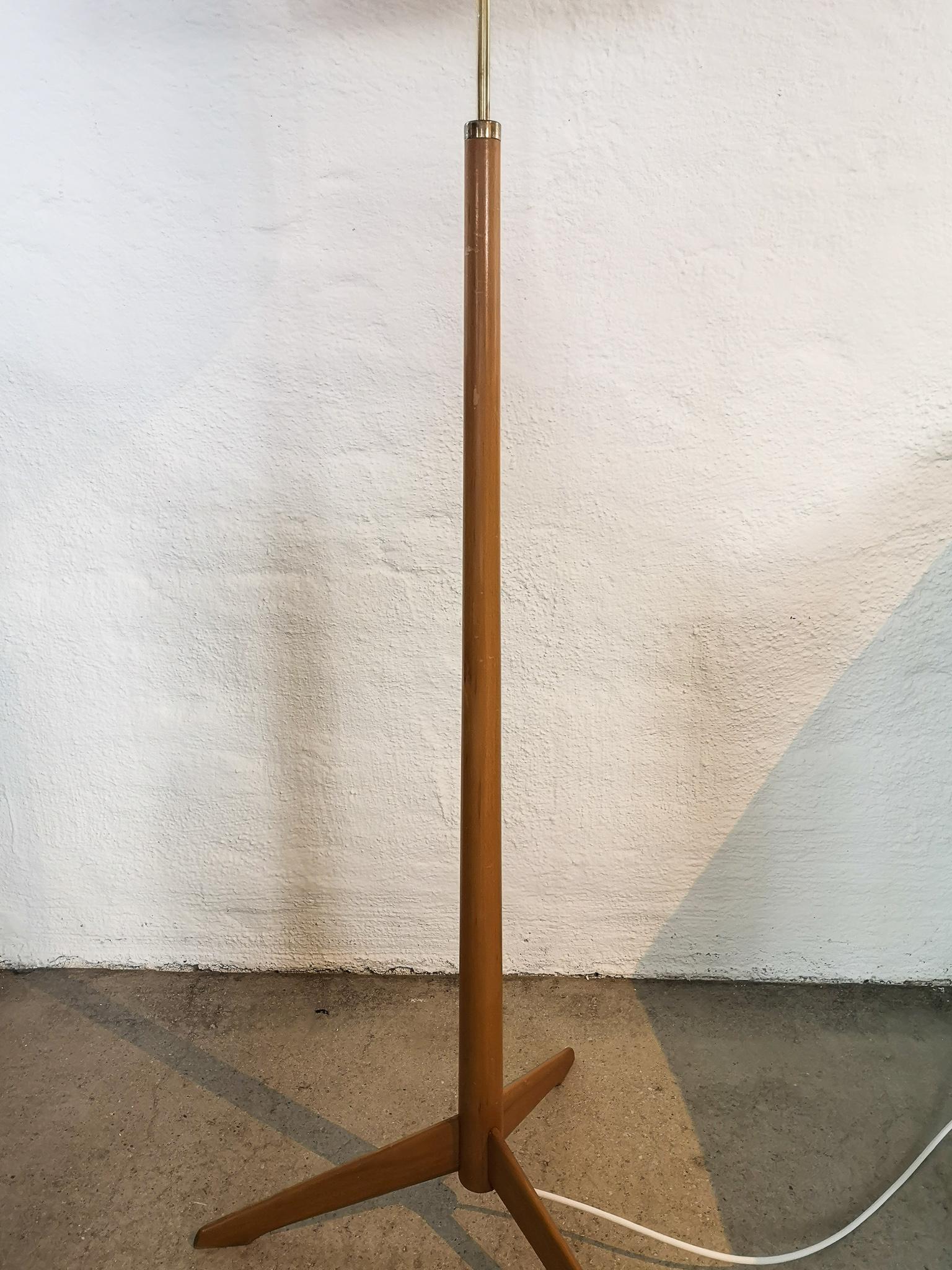 Mid-20th Century Midcentury Floor Lamp, Model G-34, Bergboms, Sweden, 1960s For Sale