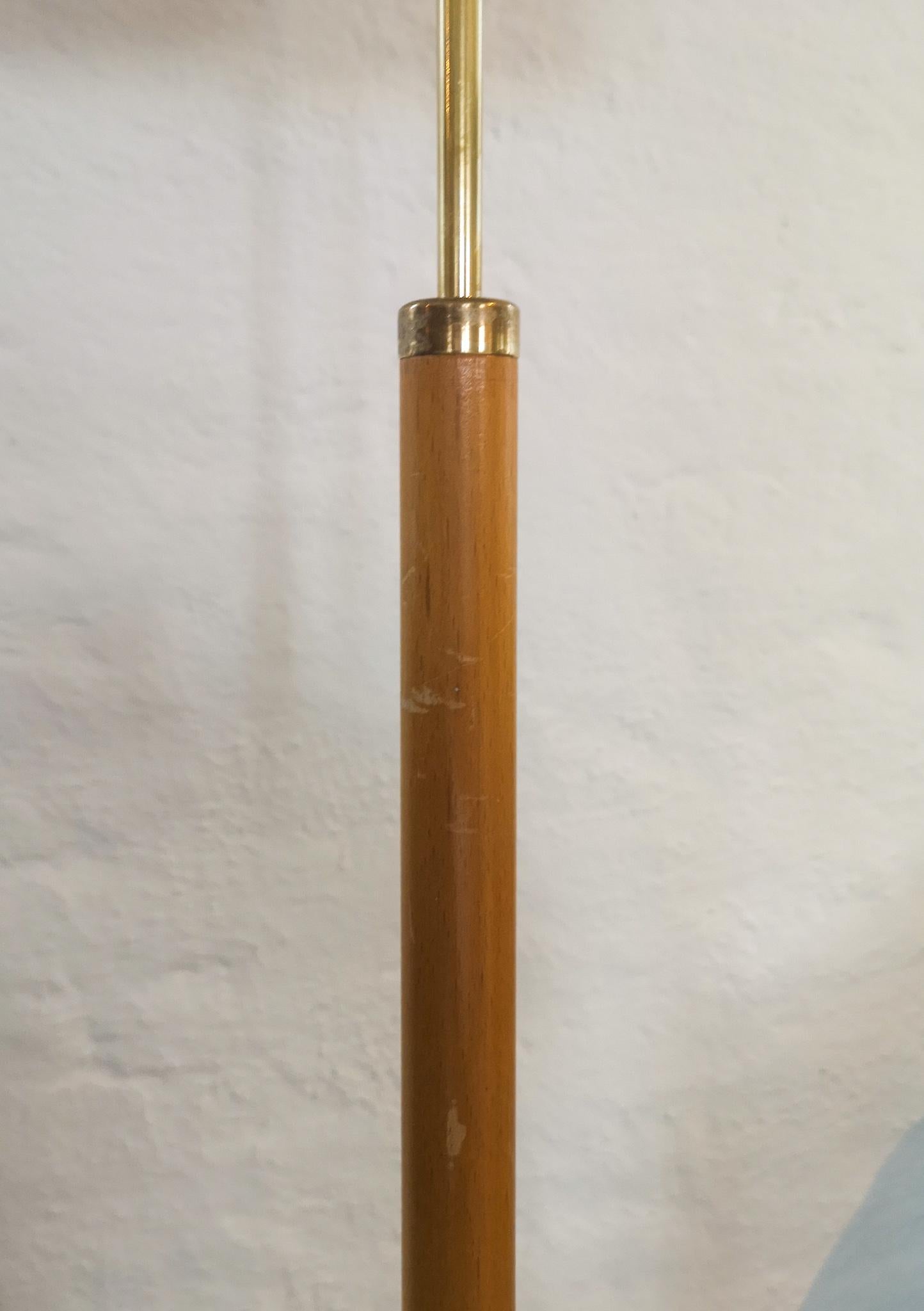 Chrome Midcentury Floor Lamp, Model G-34, Bergboms, Sweden, 1960s For Sale