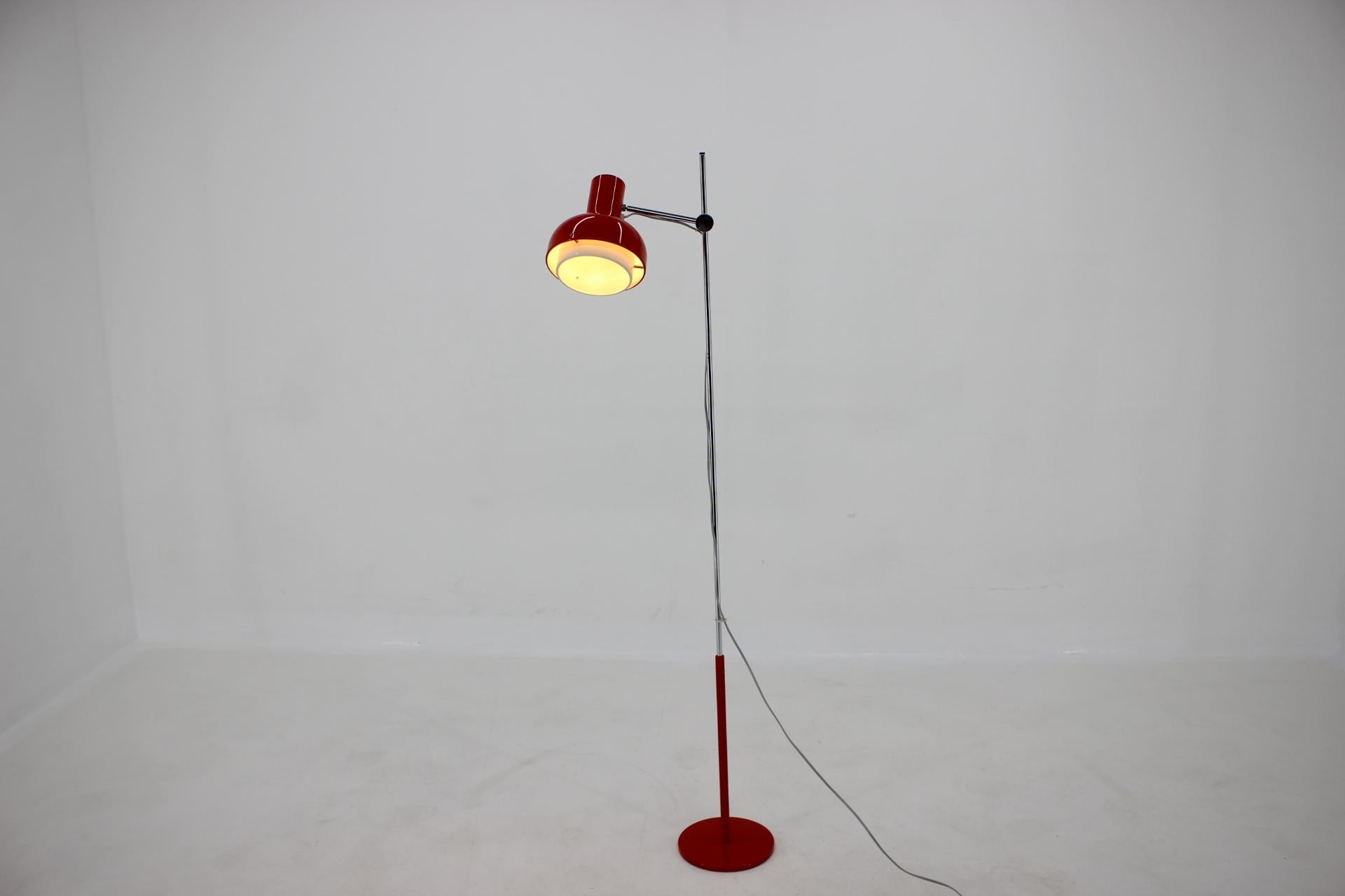 Metal Midcentury Floor Lamp, Napako, 1970s
