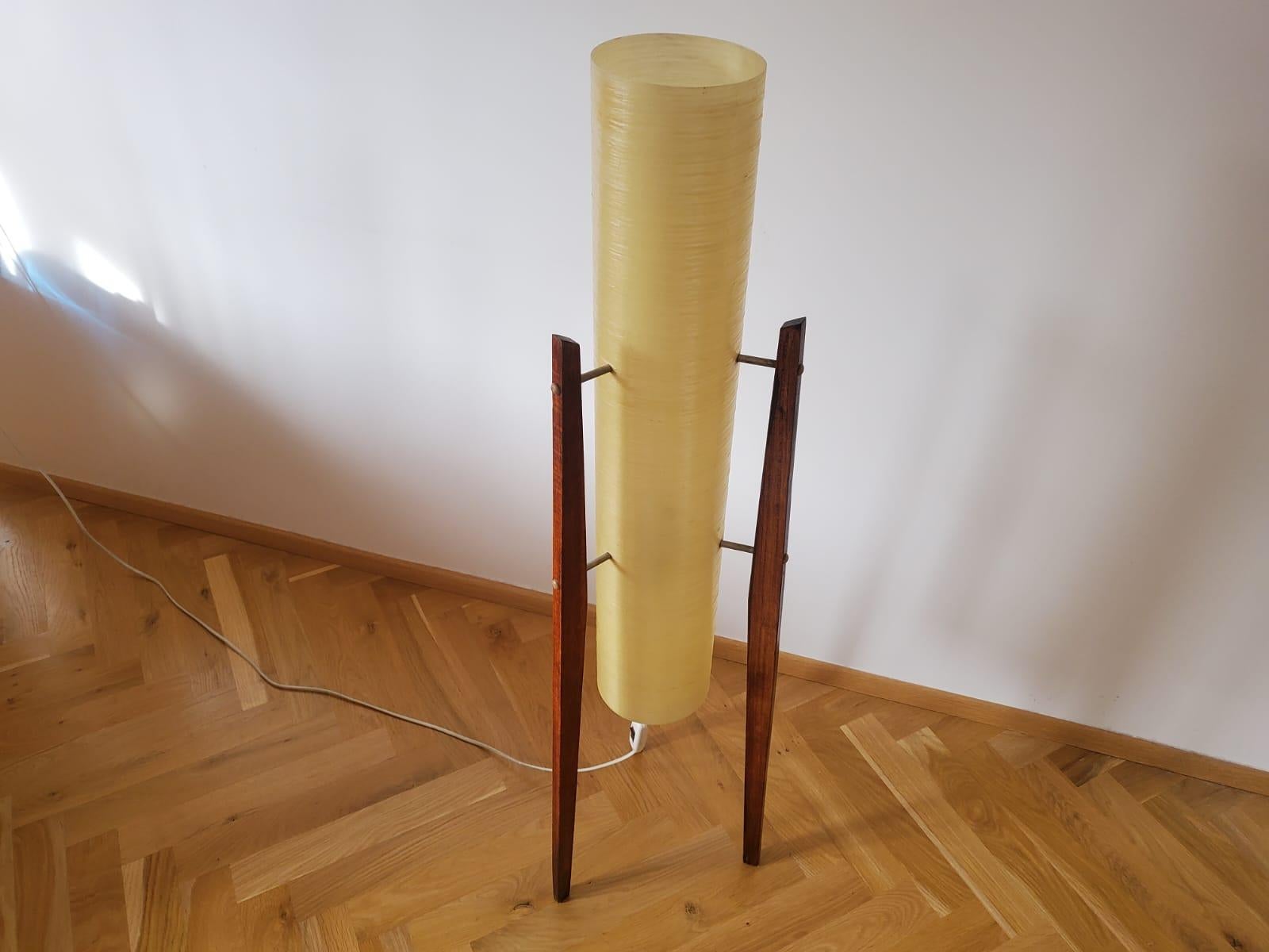 Czech Midcentury Floor Lamp Rocket, 1960s For Sale