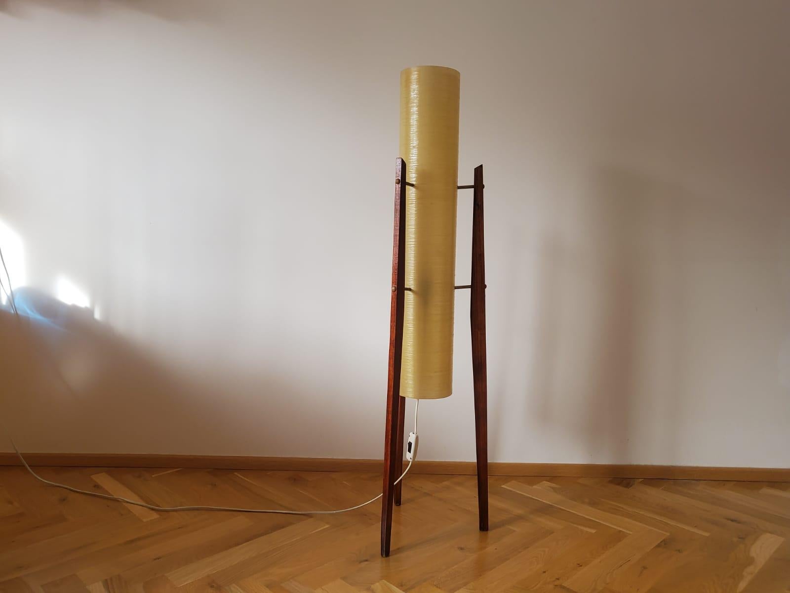 Midcentury Floor Lamp Rocket, 1960s In Good Condition For Sale In Praha, CZ