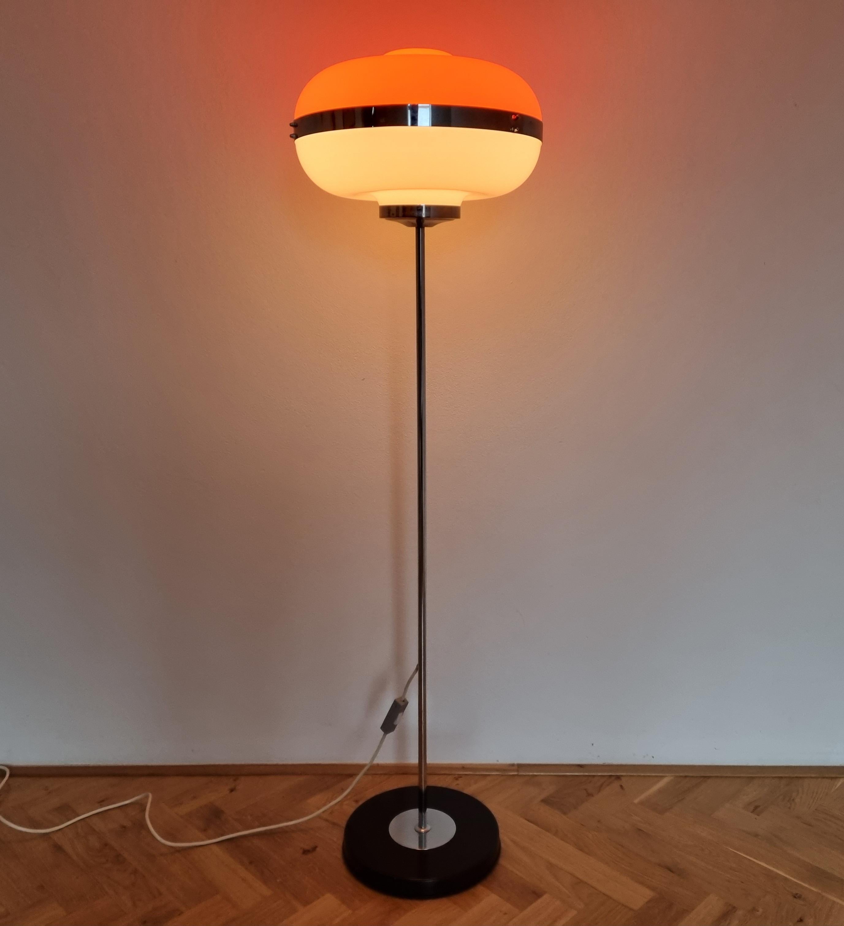 Midcentury Floor Lamp Space Age, Harvey Guzzini, Italy, 1970s 3