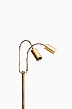 Midcentury Floor Lamp with Flexible Arm Produced in Denmark