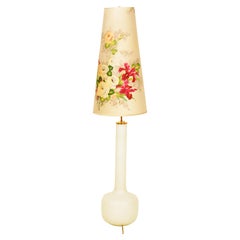 Lampadaire du milieu du siècle avec base en verre de Rupert Nikoll