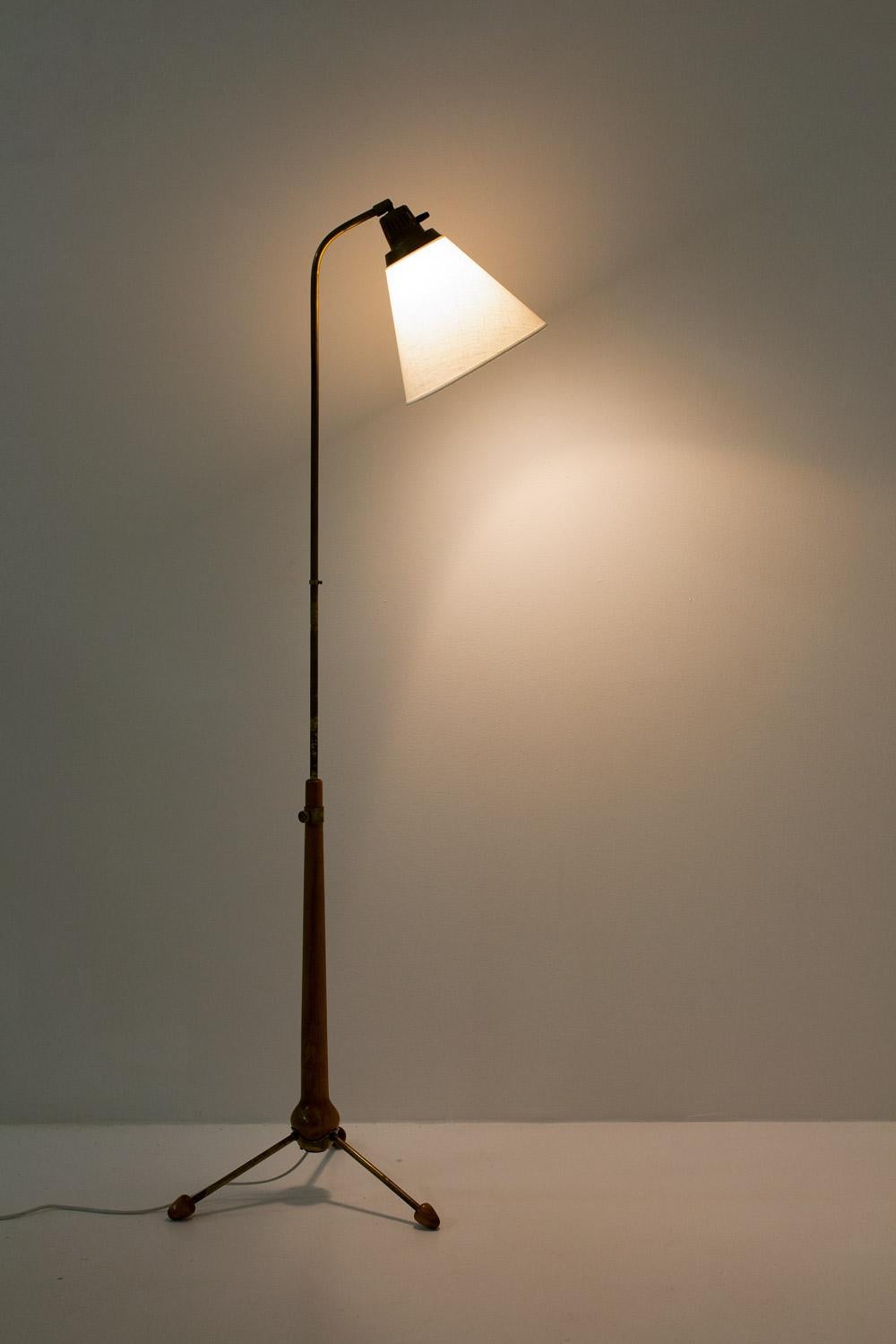 Midcentury Floor Lamps by Hans Bergström for Ateljé Lyktan, 1940s, Sweden 4