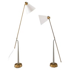 Midcentury Floor Lamps by Hans Bergström for Ateljé Lyktan, 1940s, Sweden