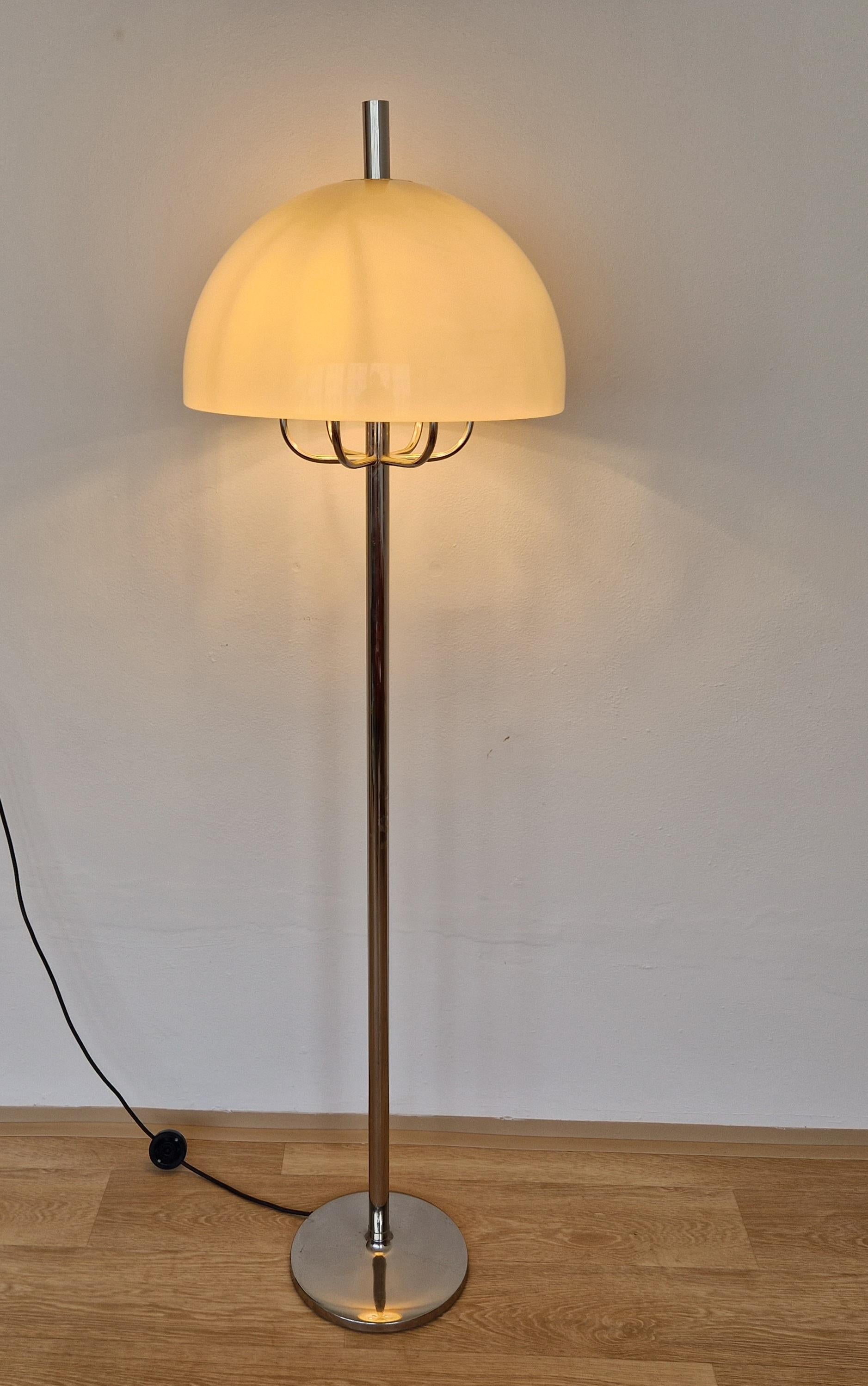 Midcentury Floor Rare Lamp Mushroom, Germany, 1970s For Sale 8