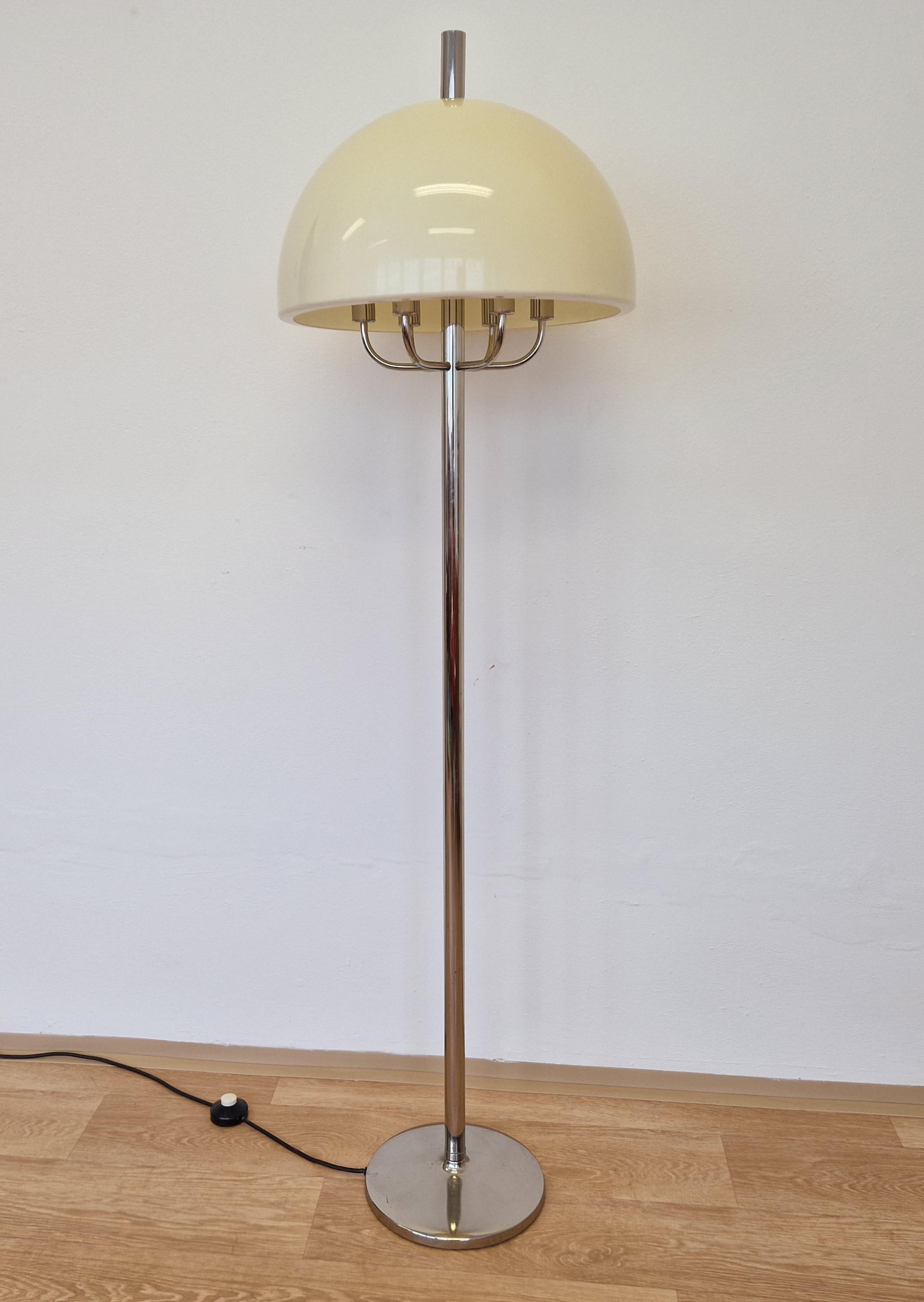 Late 20th Century Midcentury Floor Rare Lamp Mushroom, Germany, 1970s For Sale
