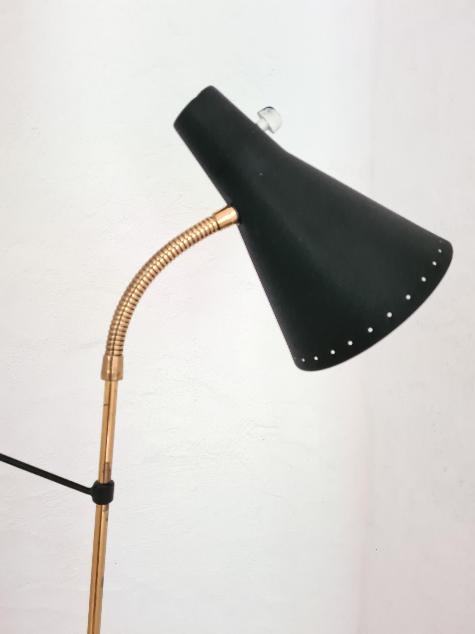 Mid-20th Century Midcentury Floor Lamp Attributed to Hans Bergström for Ateljé Lyktan For Sale