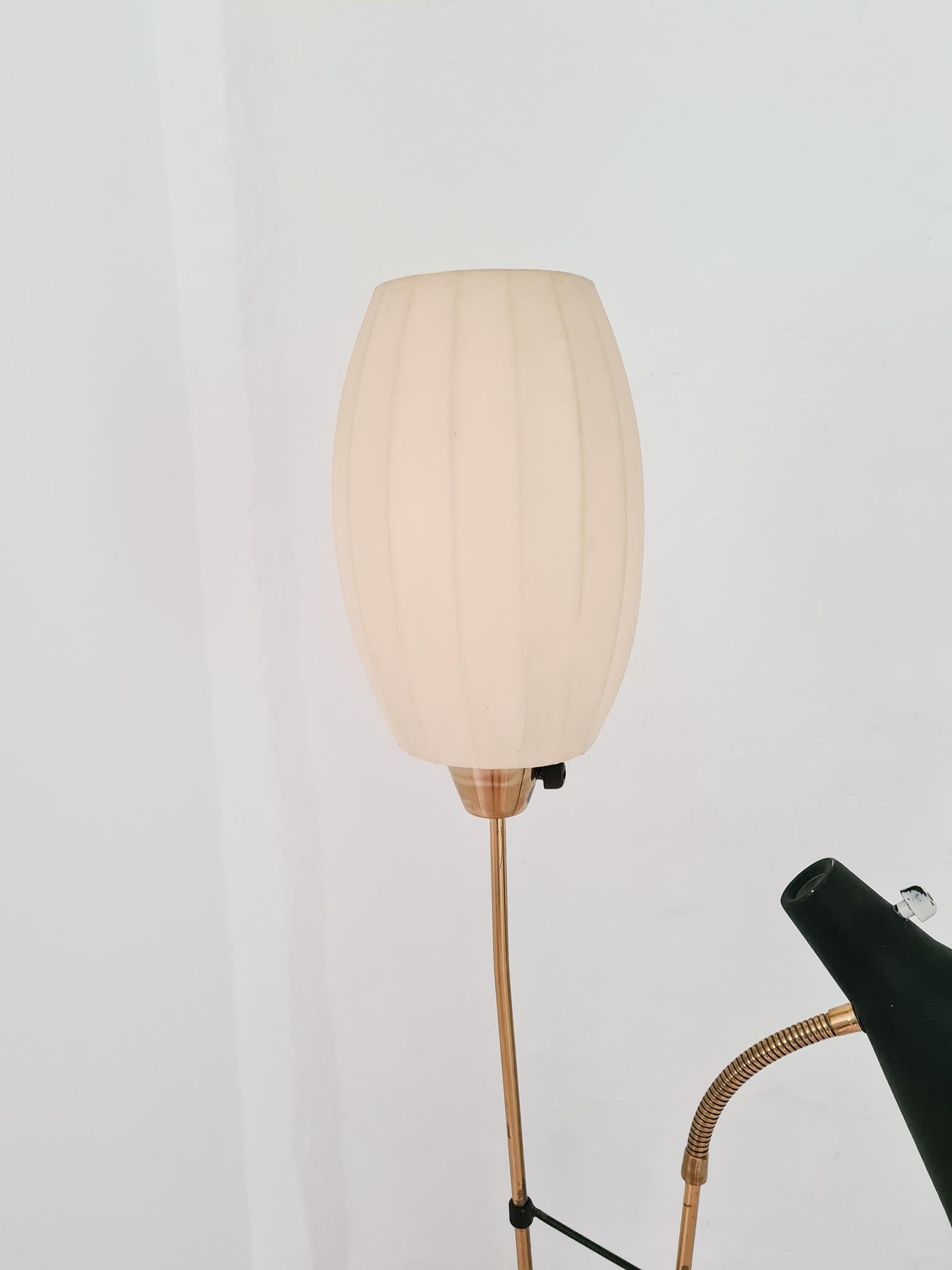 Brass Midcentury Floor Lamp Attributed to Hans Bergström for Ateljé Lyktan For Sale