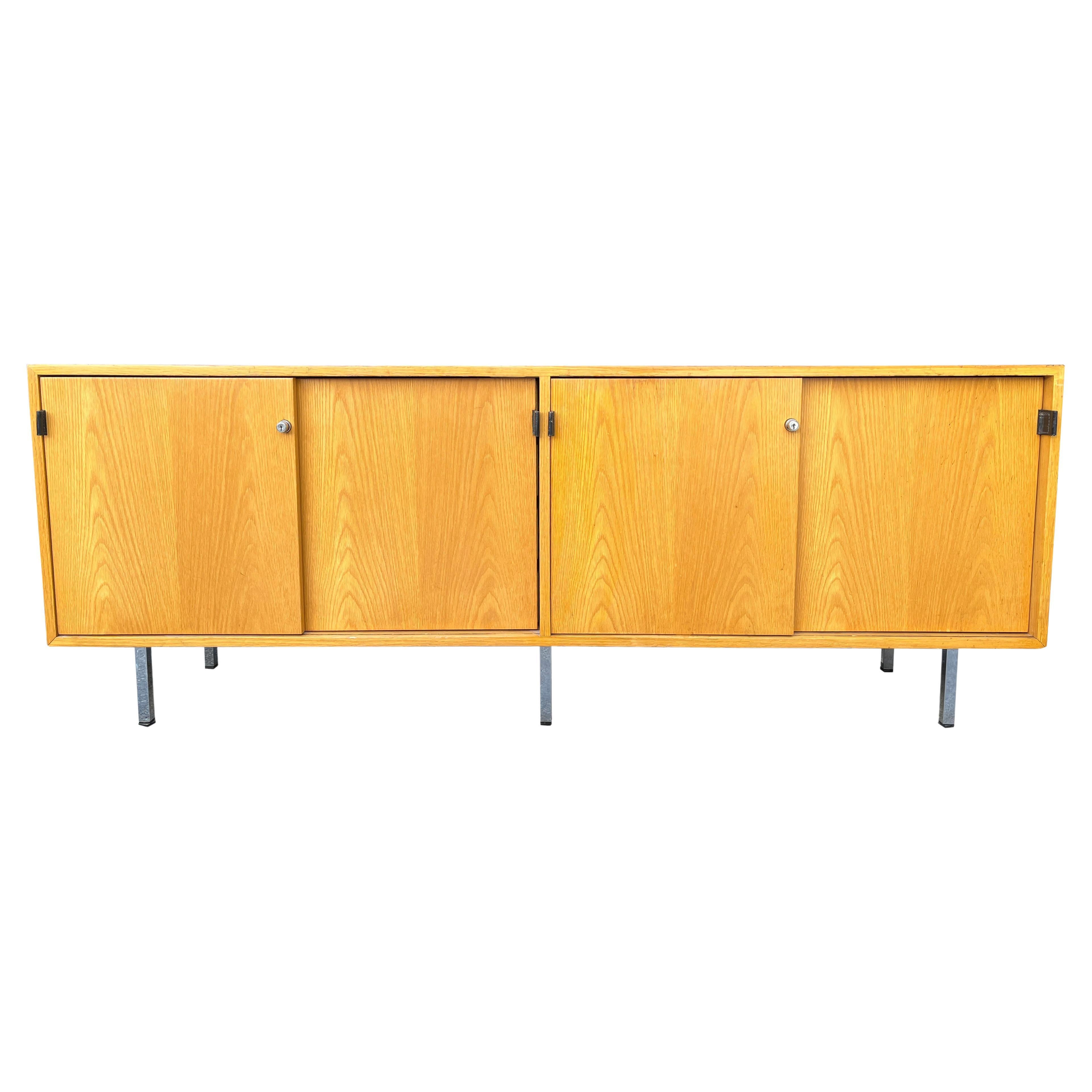 Midcentury Florence Knoll Cabinet Rare Ash Wood