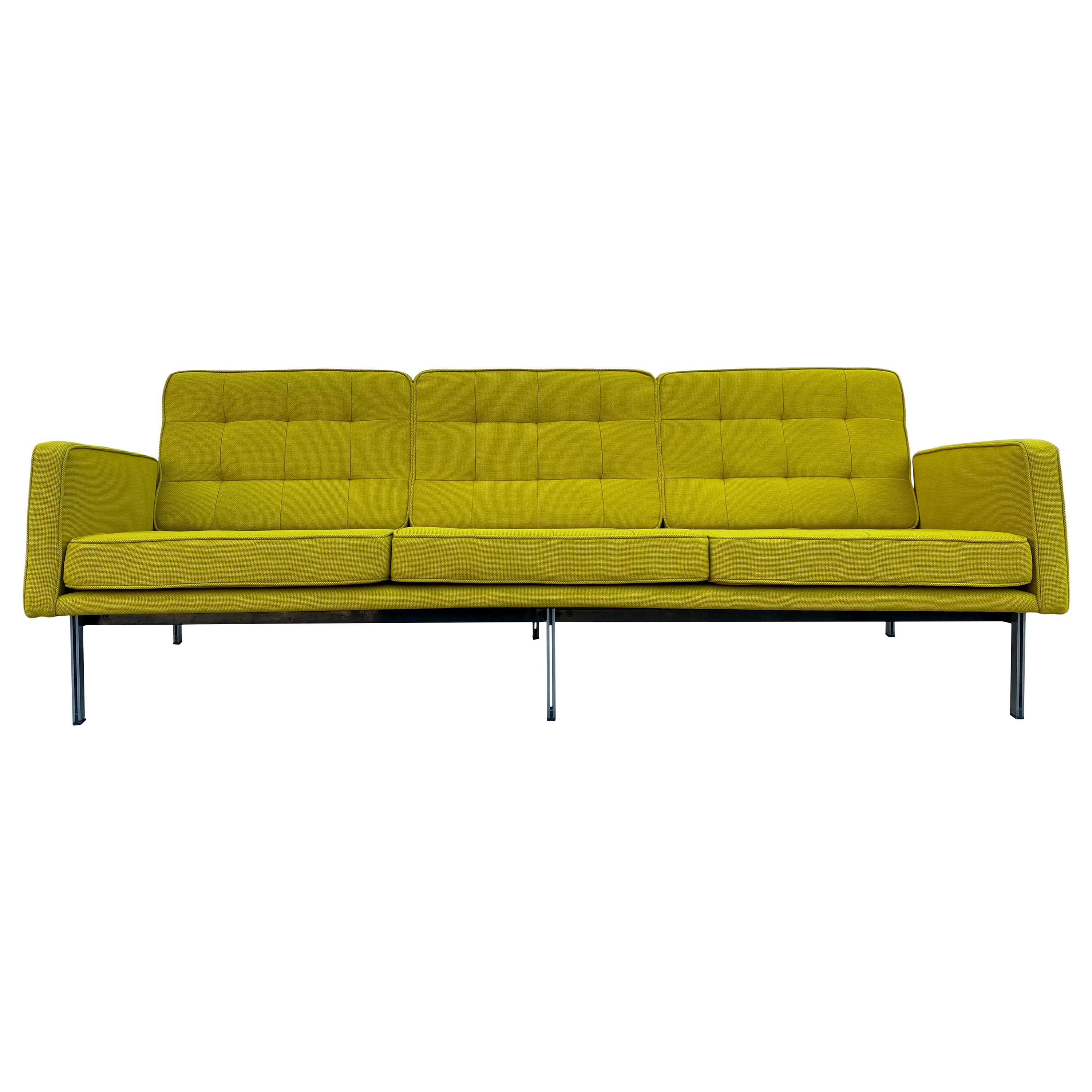 Midcentury Florence Knoll Sofa #57 Parallel Bar System Newly Restored