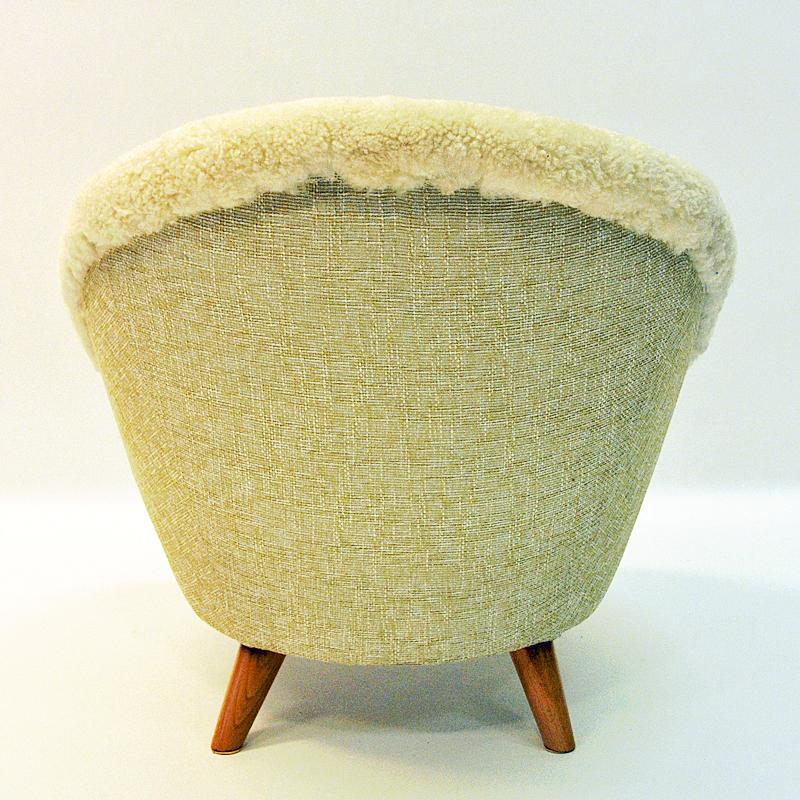 Norwegian Midcentury Florida Easy chair in sheepskin, Vatne Lenestolfabrikk, Norway, 1950s