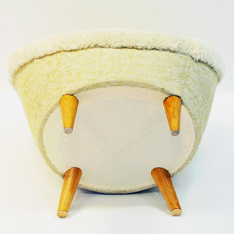 Midcentury Florida Easy chair in sheepskin, Vatne Lenestolfabrikk, Norway, 1950s 1