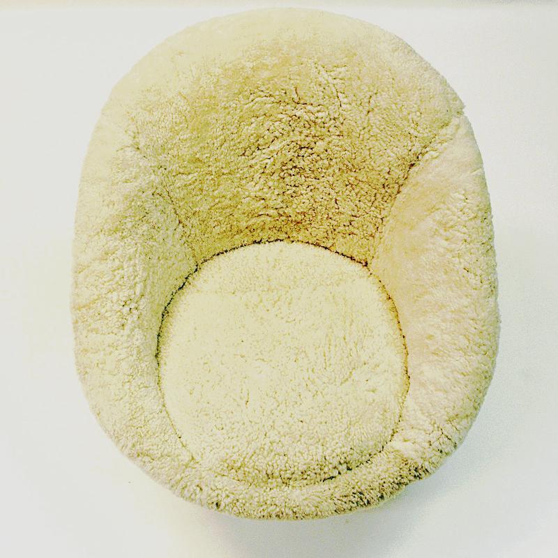 Midcentury Florida Easy chair in sheepskin, Vatne Lenestolfabrikk, Norway, 1950s 2