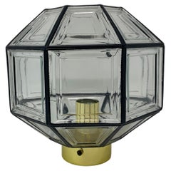 Lampada da incasso del Medioevo di Glashütte Limburg, anni '60