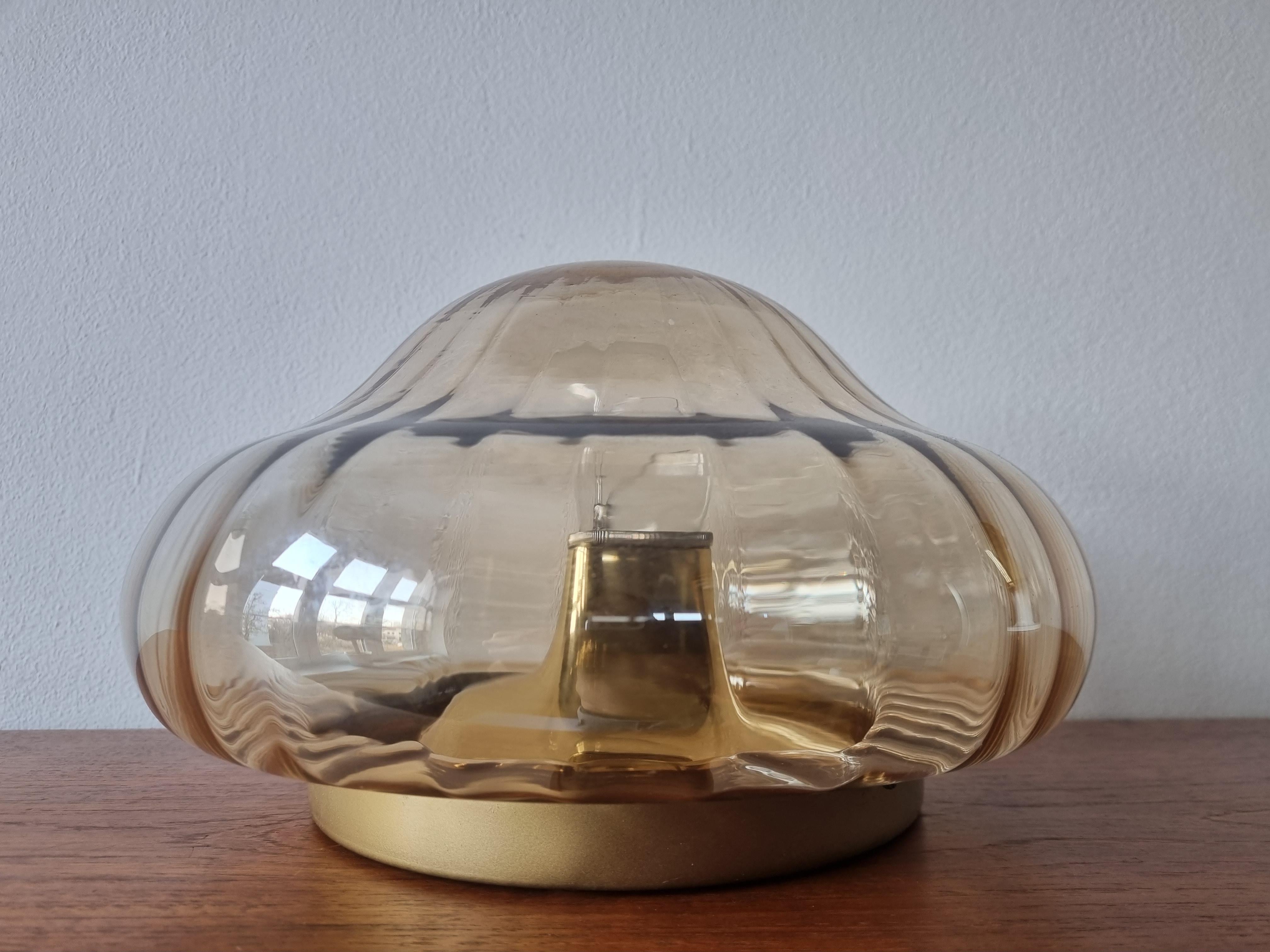Midcentury Flush Mount, Ceiling or Wall Lamp ARO Leuchte, Germany, 1970s For Sale 2