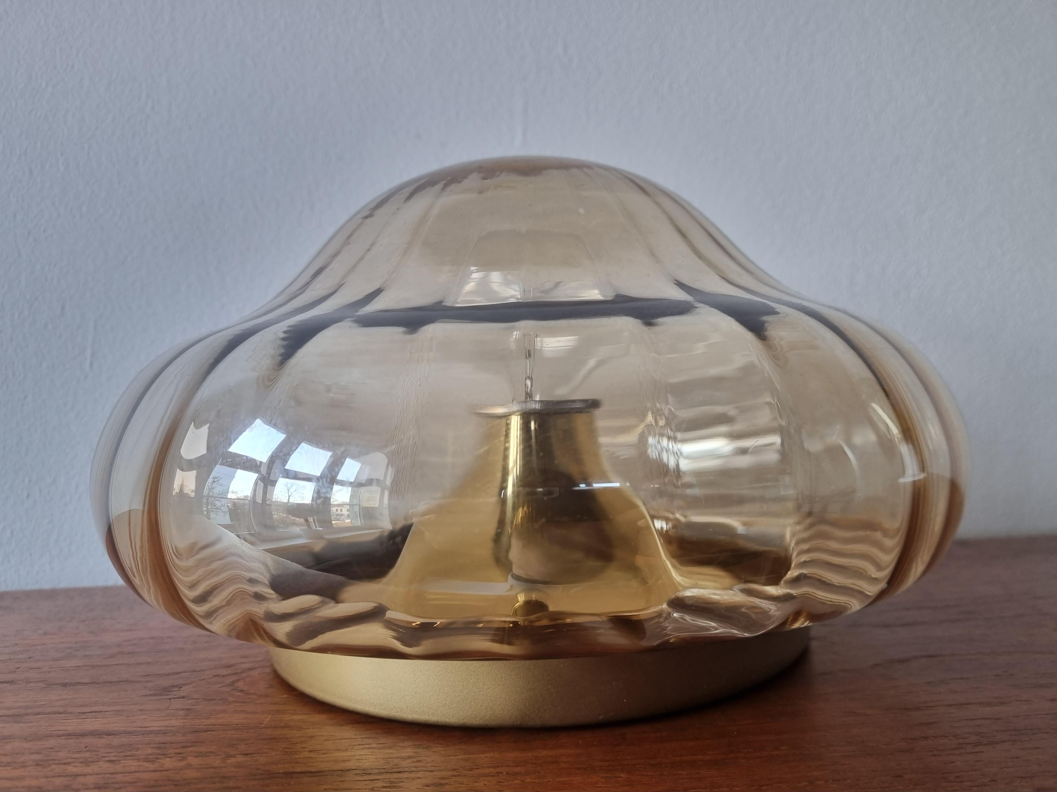 Midcentury Flush Mount, Ceiling or Wall Lamp ARO Leuchte, Germany, 1970s For Sale 3