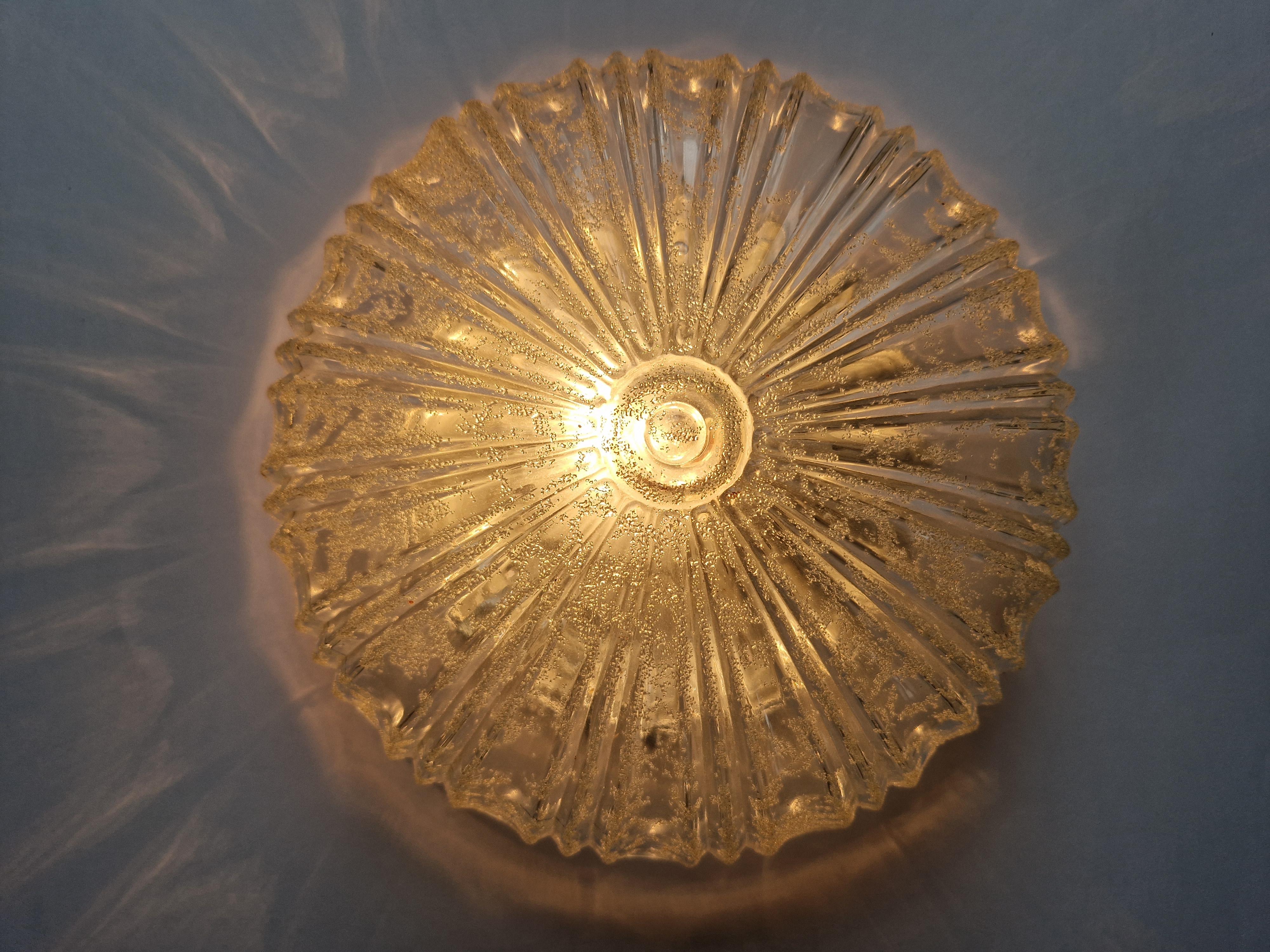 Midcentury Flush Mount, Ceiling or Wall Lamp, Germany, 1970s For Sale 2
